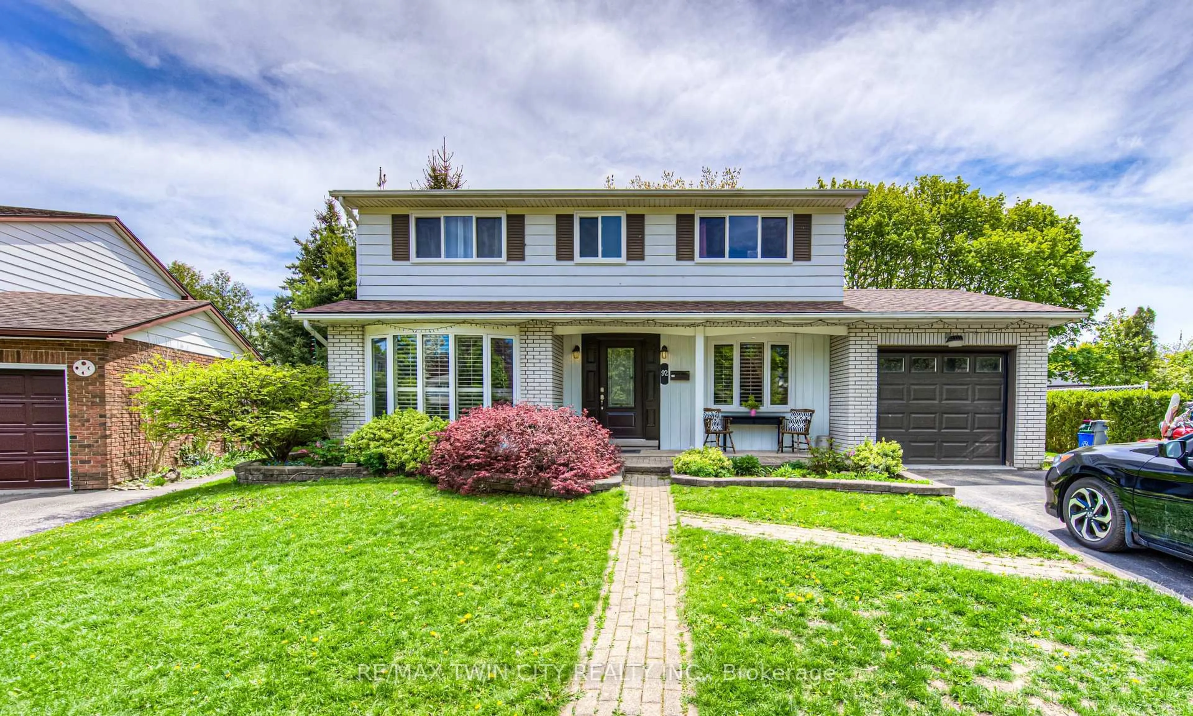 Home with brick exterior material, street for 92 Pinehurst Cres, Kitchener Ontario N2N 1E4