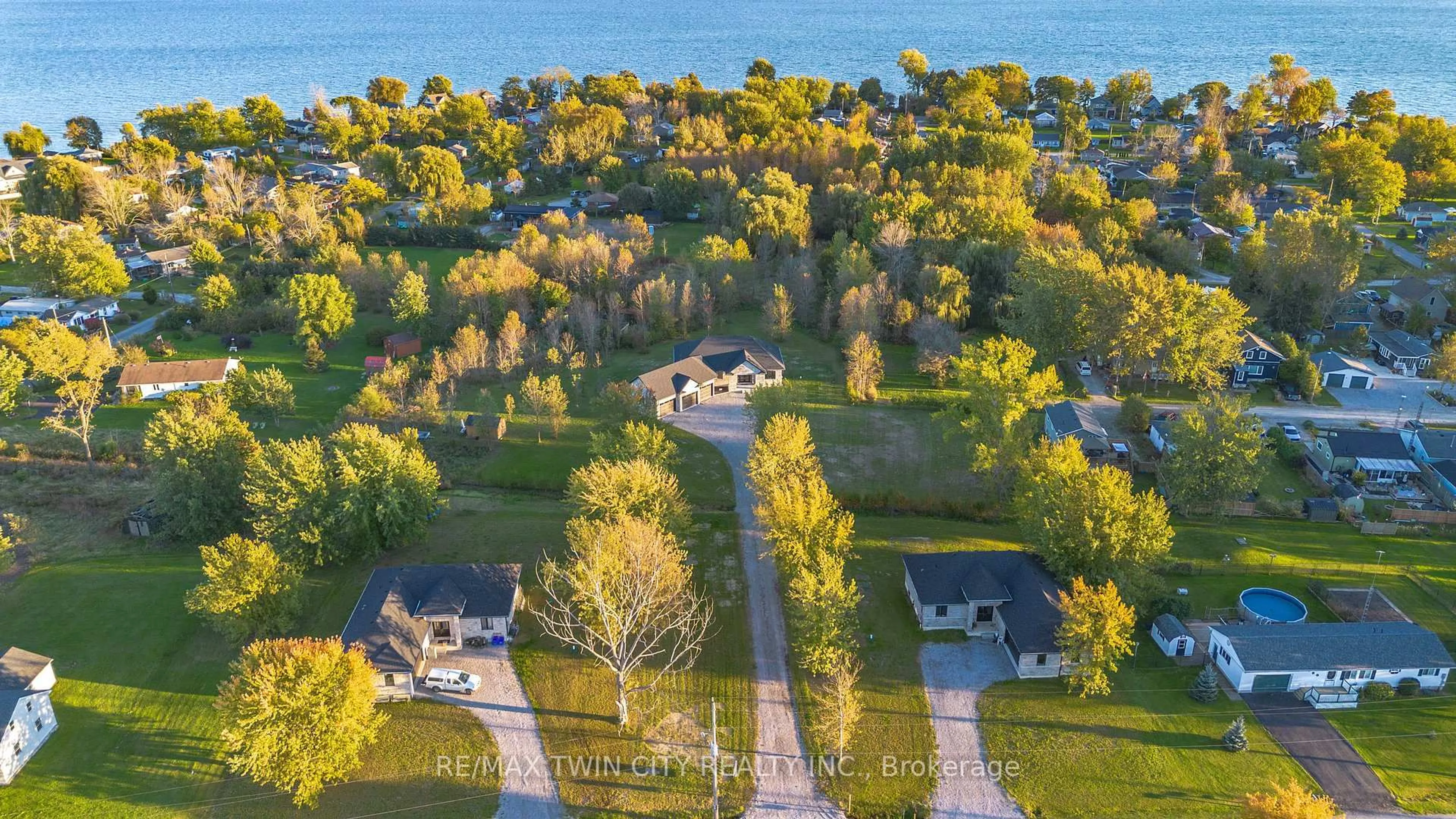 A pic from outside/outdoor area/front of a property/back of a property/a pic from drone, water/lake/river/ocean view for 790 South Coast Dr, Haldimand Ontario N0A 1L0