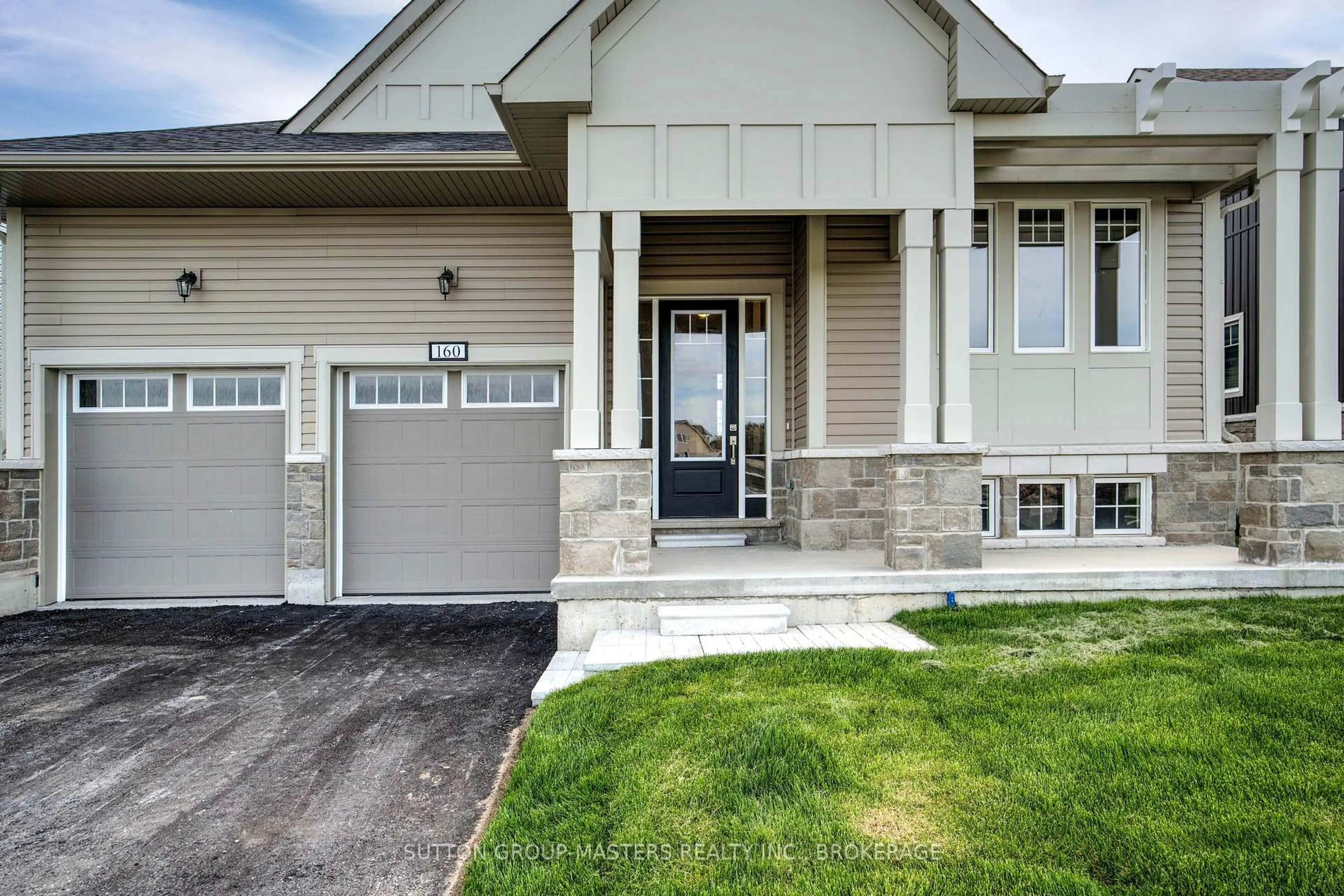 Home with vinyl exterior material, street for 160 Country Club Dr, Bath Ontario K0H 1G0