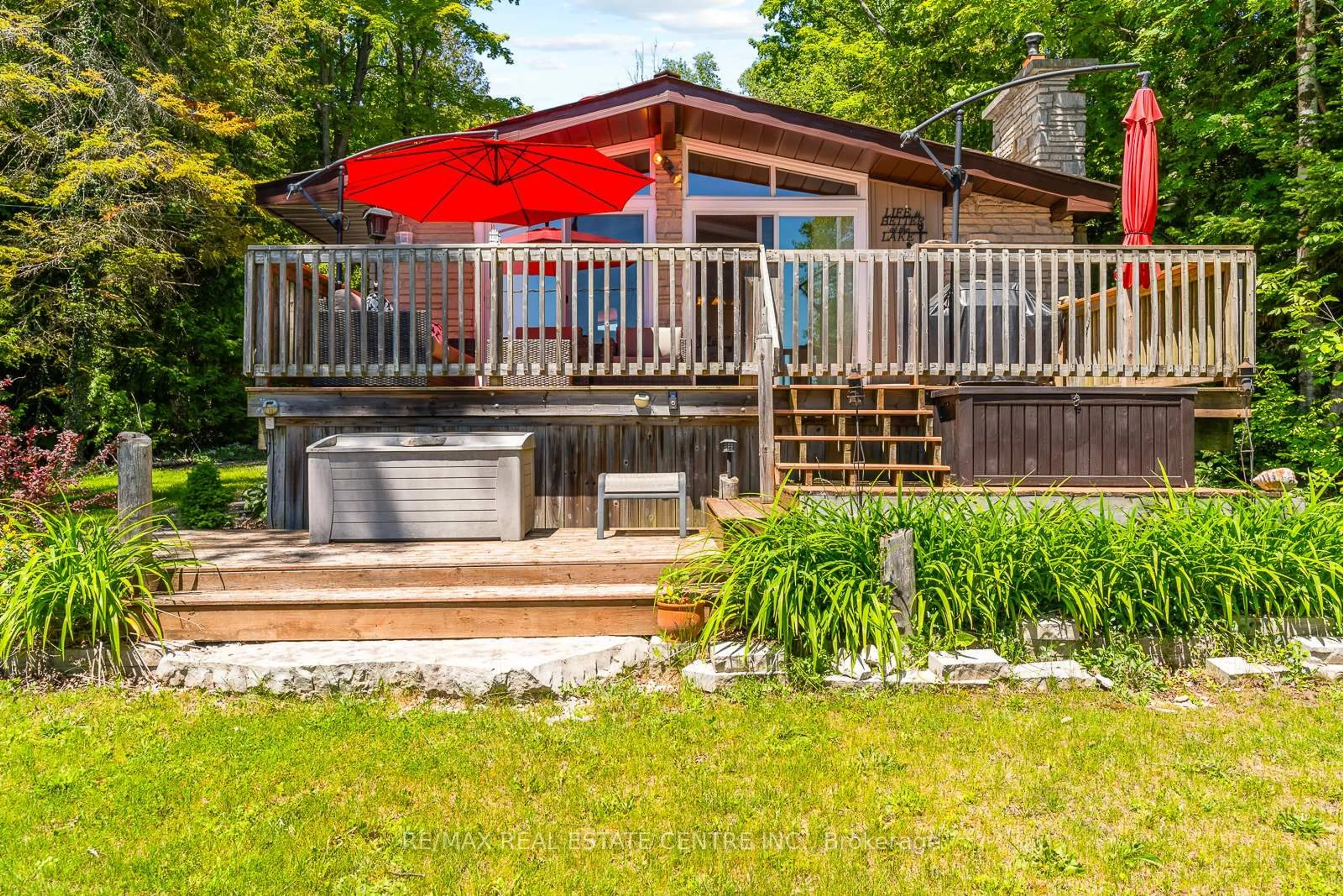 Patio, water/lake/river/ocean view for 376 Mallory Beach Rd, South Bruce Peninsula Ontario N0H 2T0