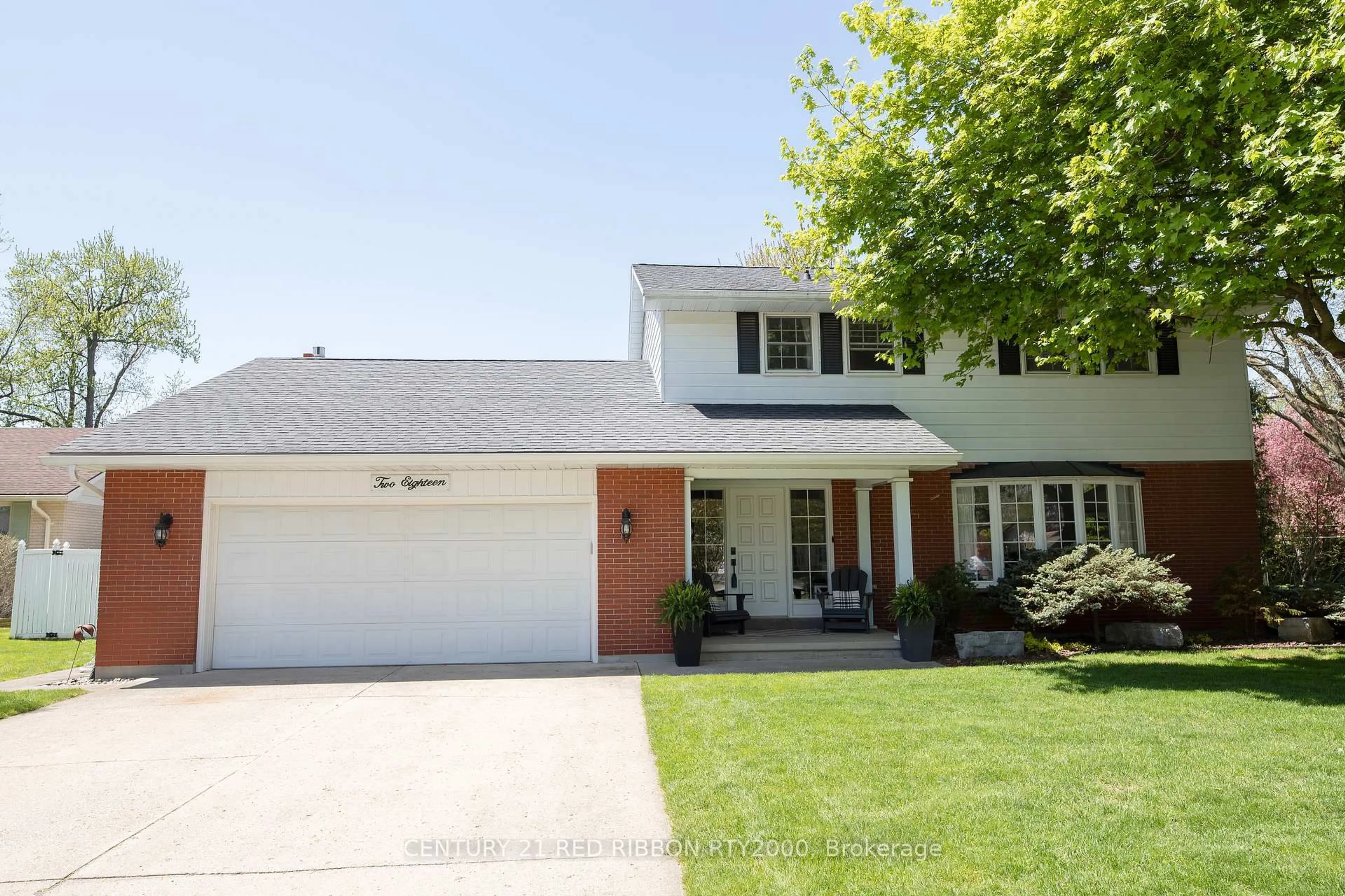Home with brick exterior material, street for 218 Riverview Dr, Strathroy-Caradoc Ontario N7G 2G3