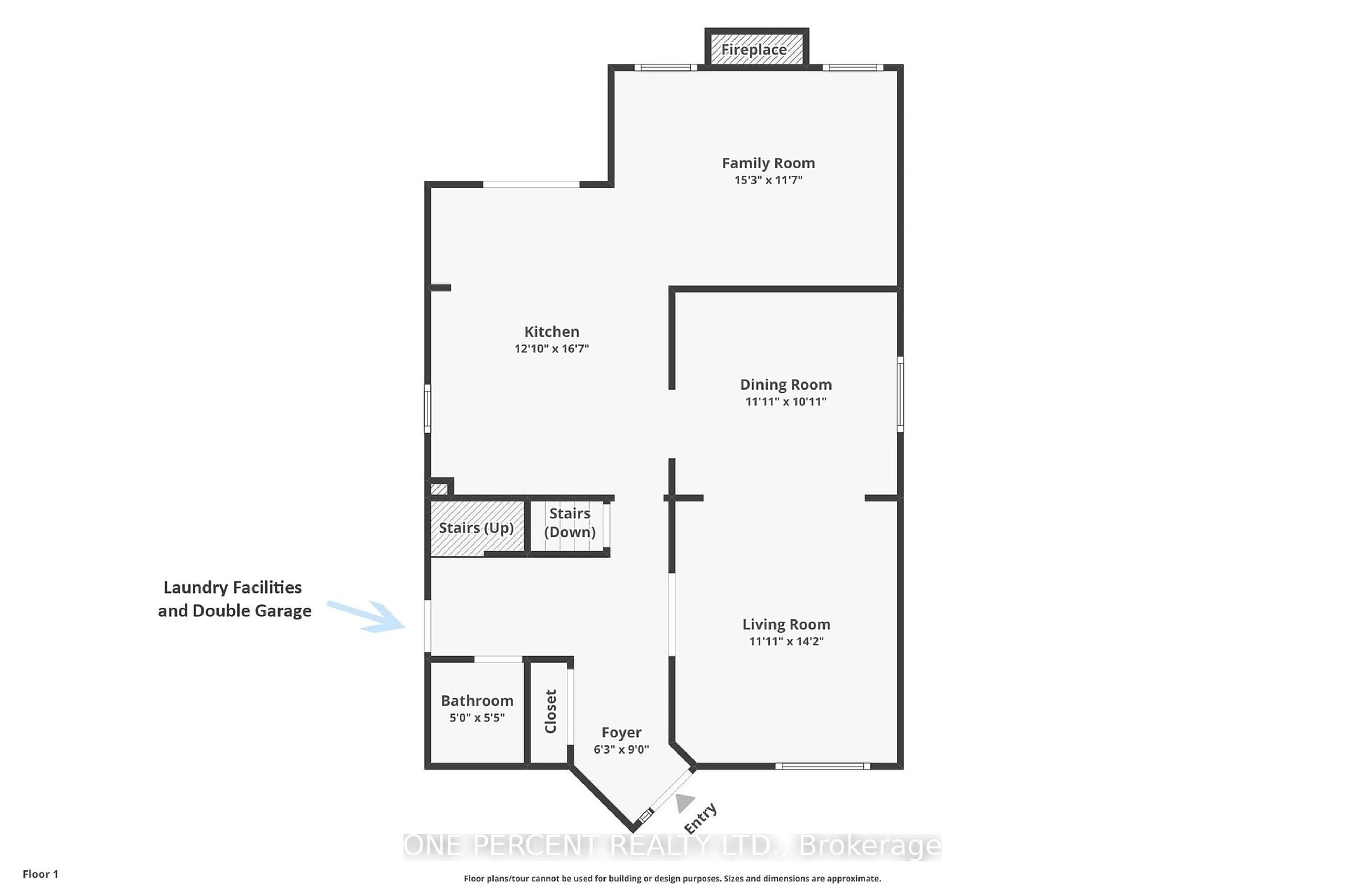 Floor plan for 33 Shannondoe Cres, Kanata Ontario K2M 2H1