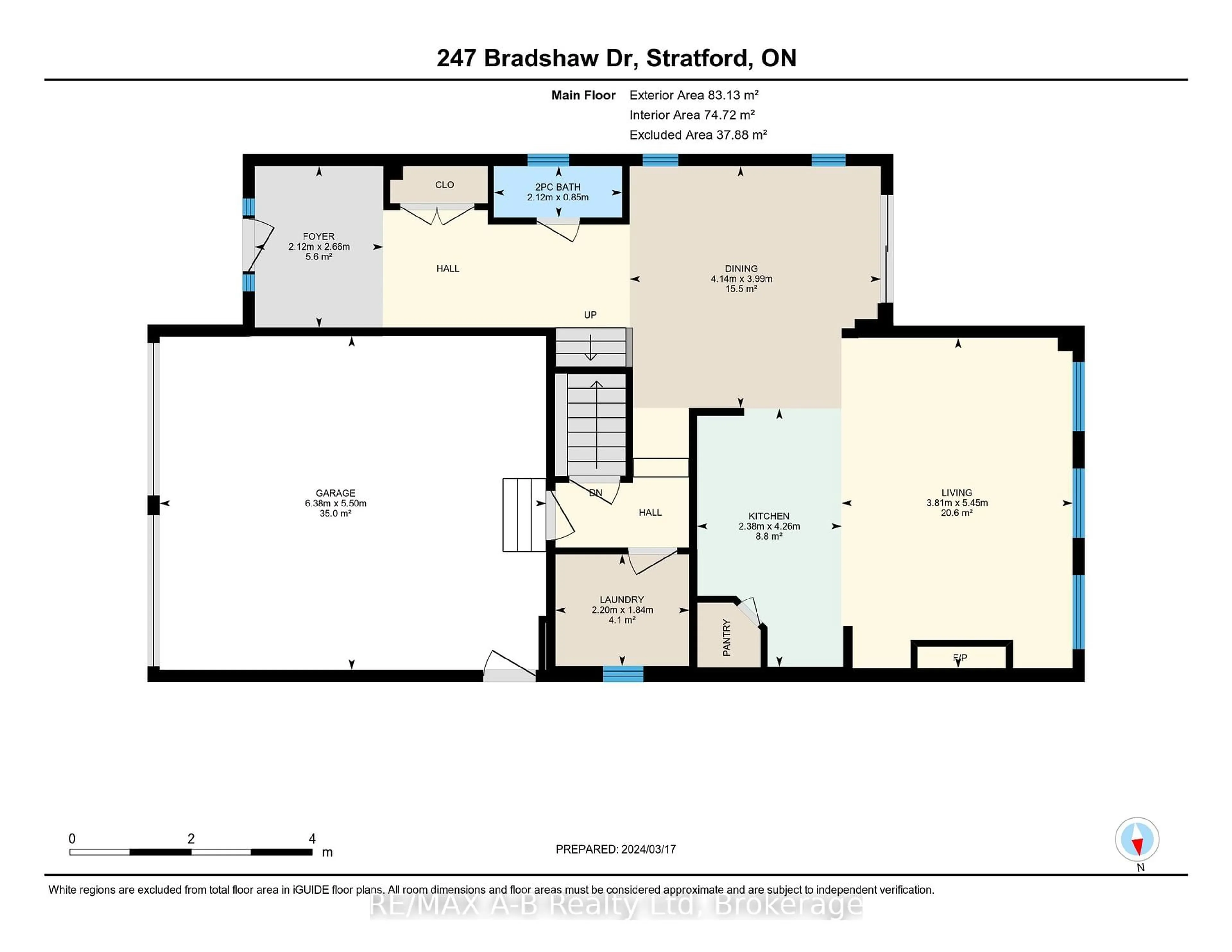 Floor plan for 247 Bradshaw Dr, Stratford Ontario N5A 0C8