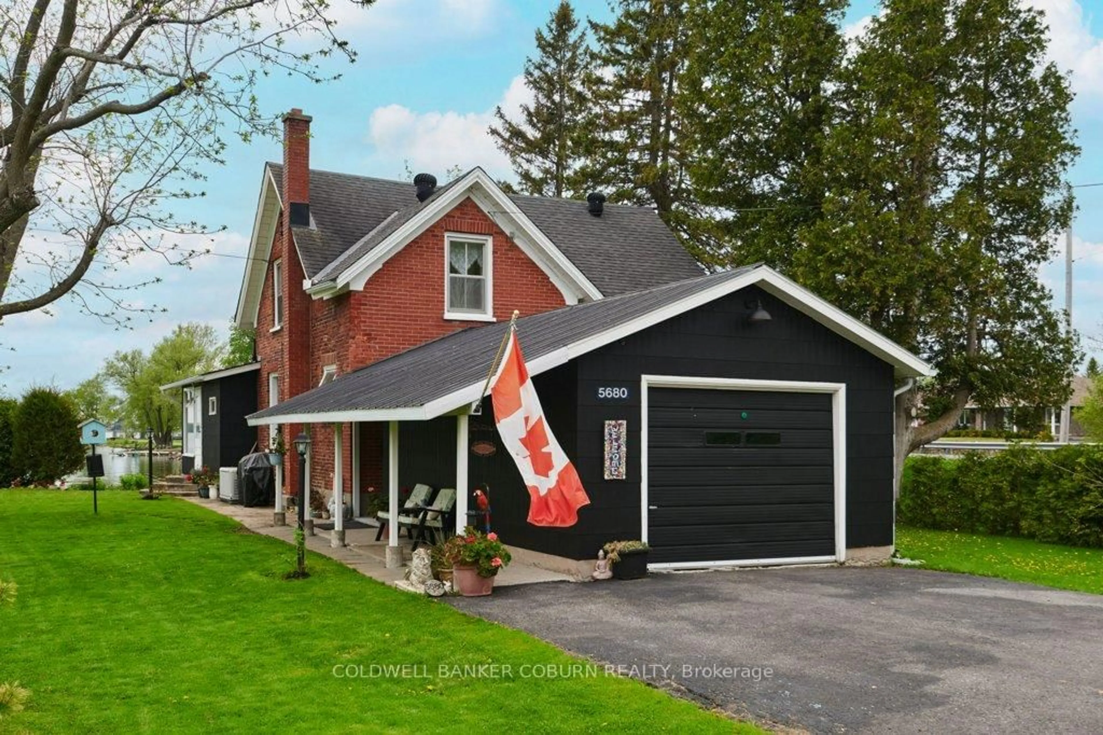 Home with vinyl exterior material, street for 5680 Cherry St, South Dundas Ontario K0C 1X0