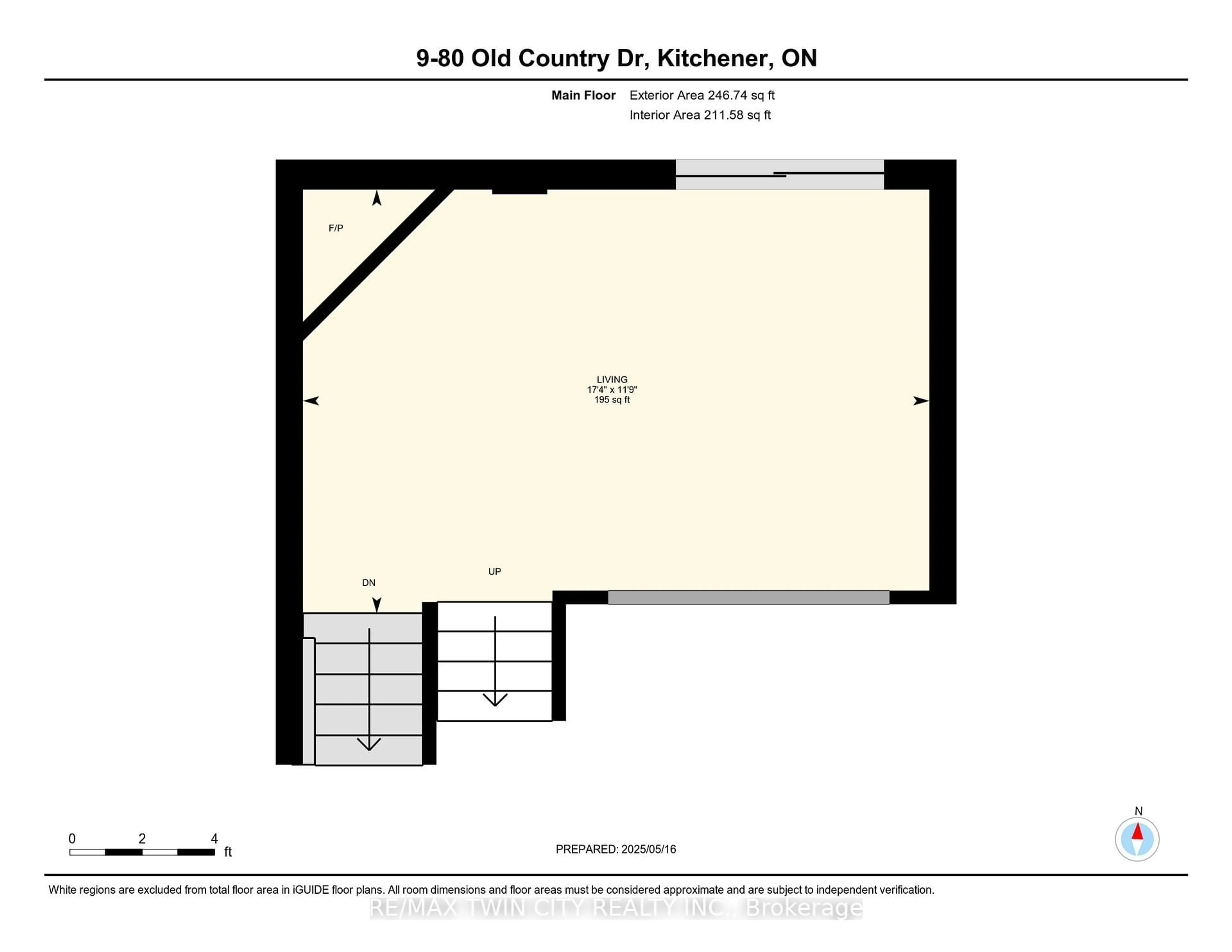 Floor plan for 80 Old Country Dr #9, Kitchener Ontario N2E 2E5