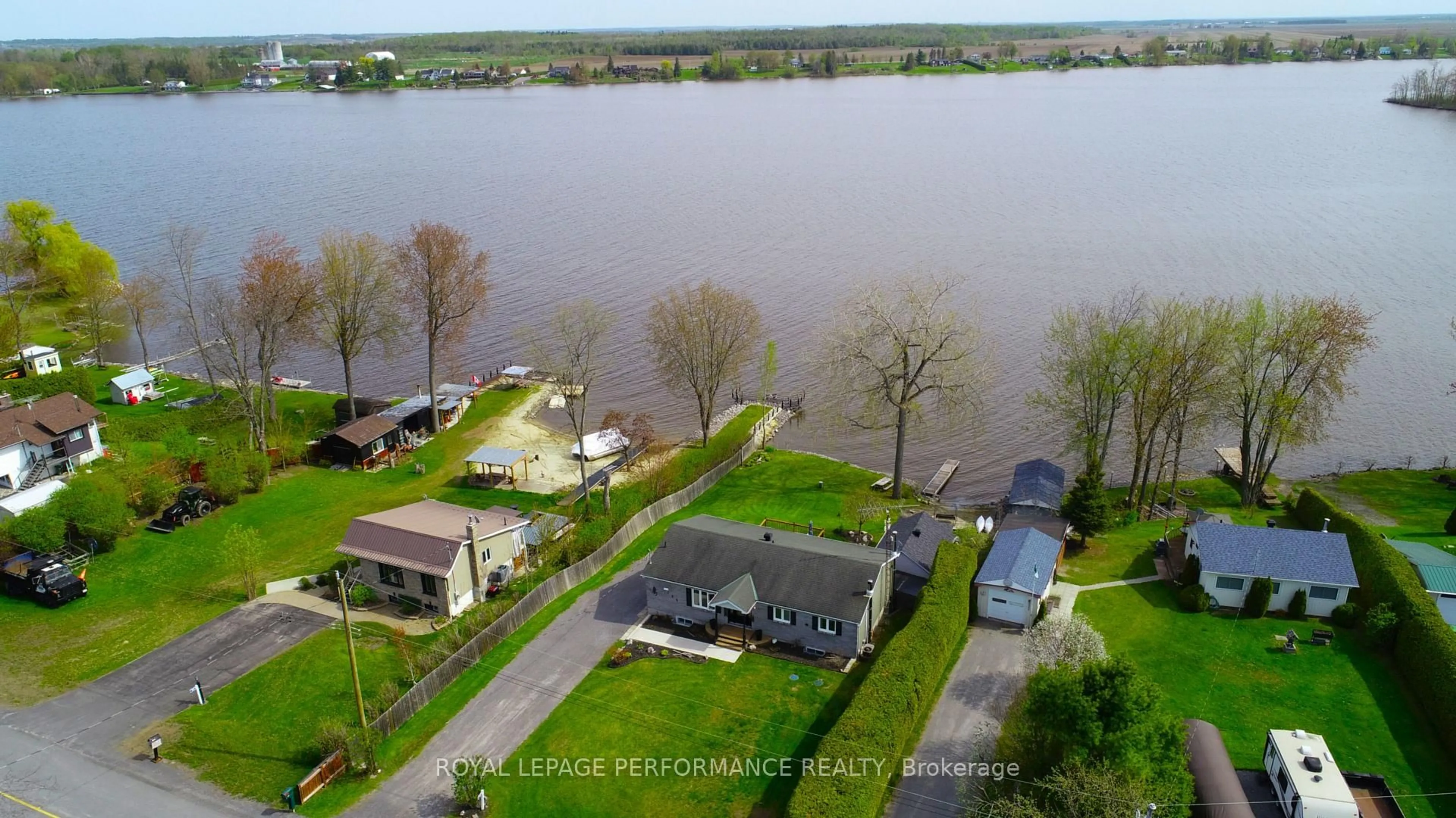A pic from outside/outdoor area/front of a property/back of a property/a pic from drone, water/lake/river/ocean view for 155 Ladouceur St, Champlain Ontario K0B 1J0