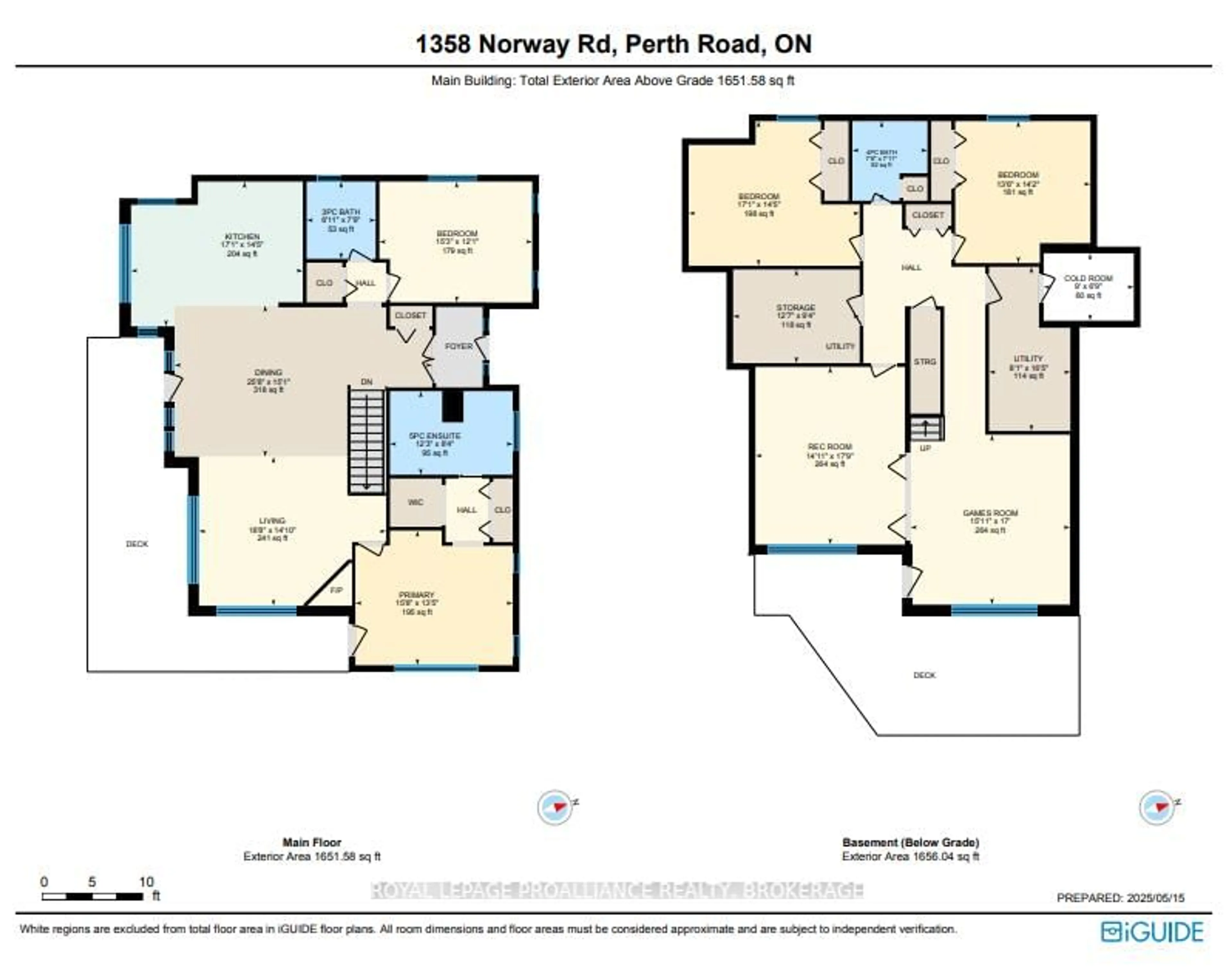 Floor plan for 1358 Norway Rd, Perth Road Ontario K0H 2L0