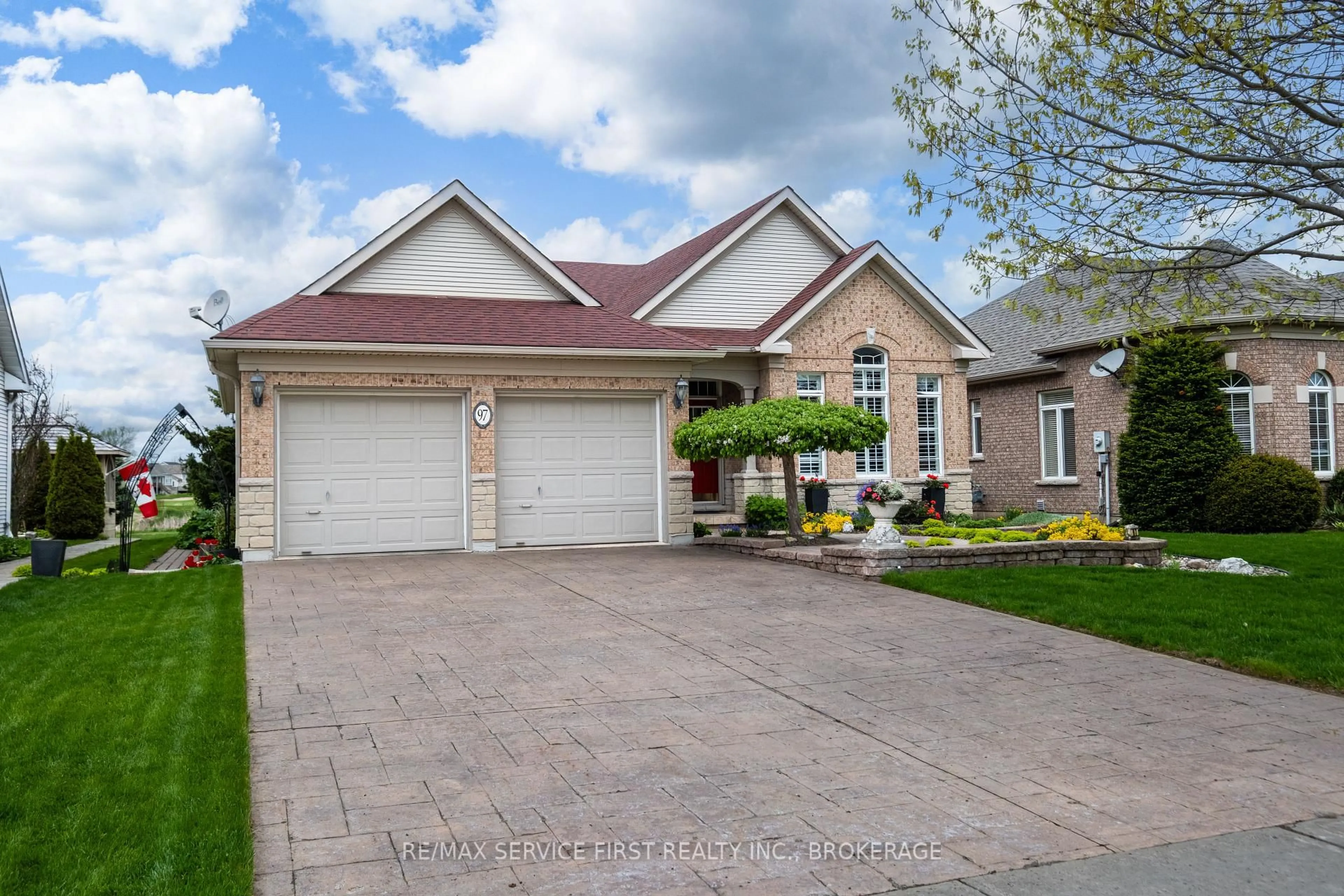 Home with brick exterior material, street for 97 Abbey Dawn Dr, Bath Ontario K0H 1G0