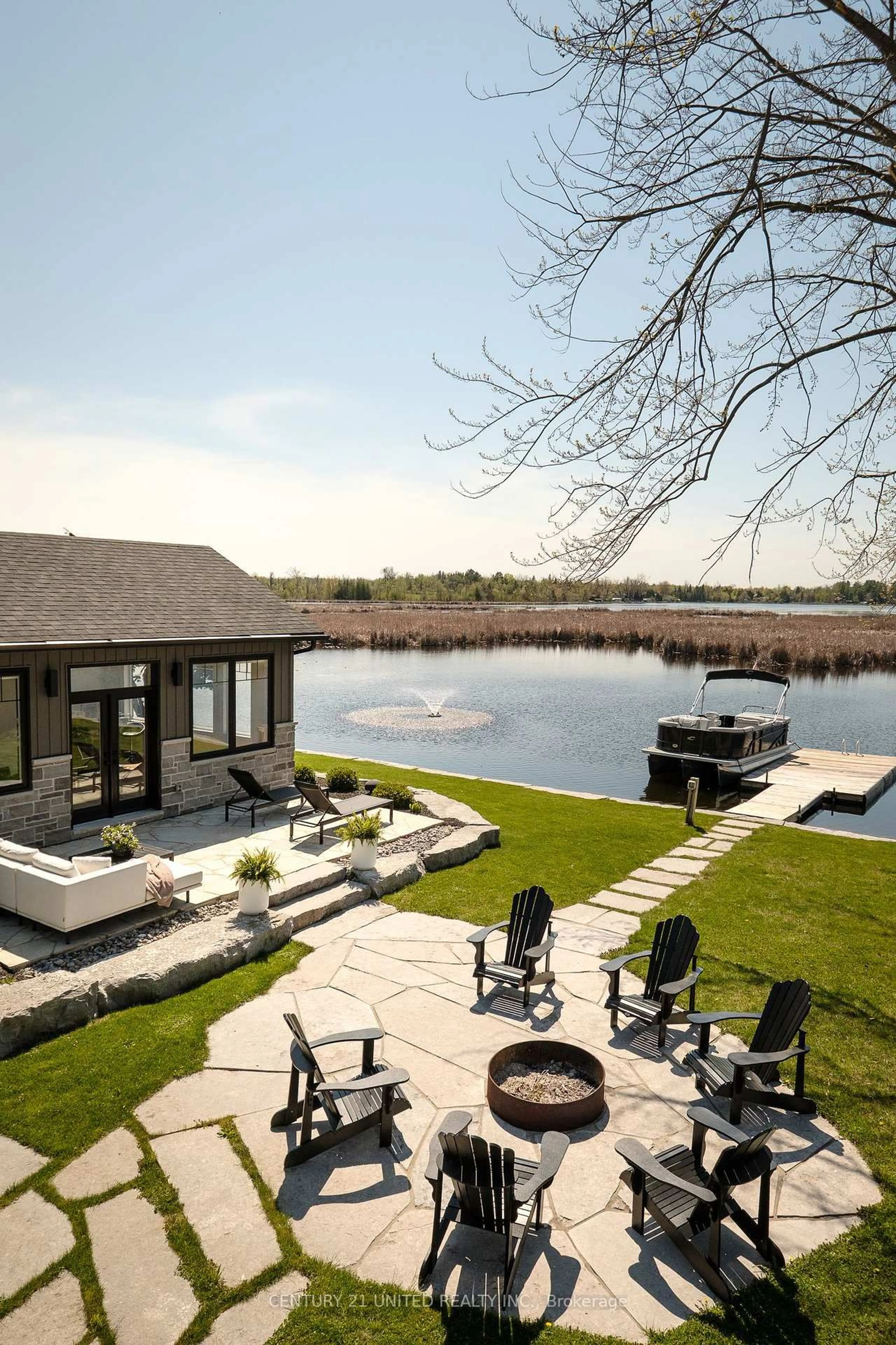 Patio, water/lake/river/ocean view for 1168 Roger Pl, Selwyn Ontario K0L 1T0