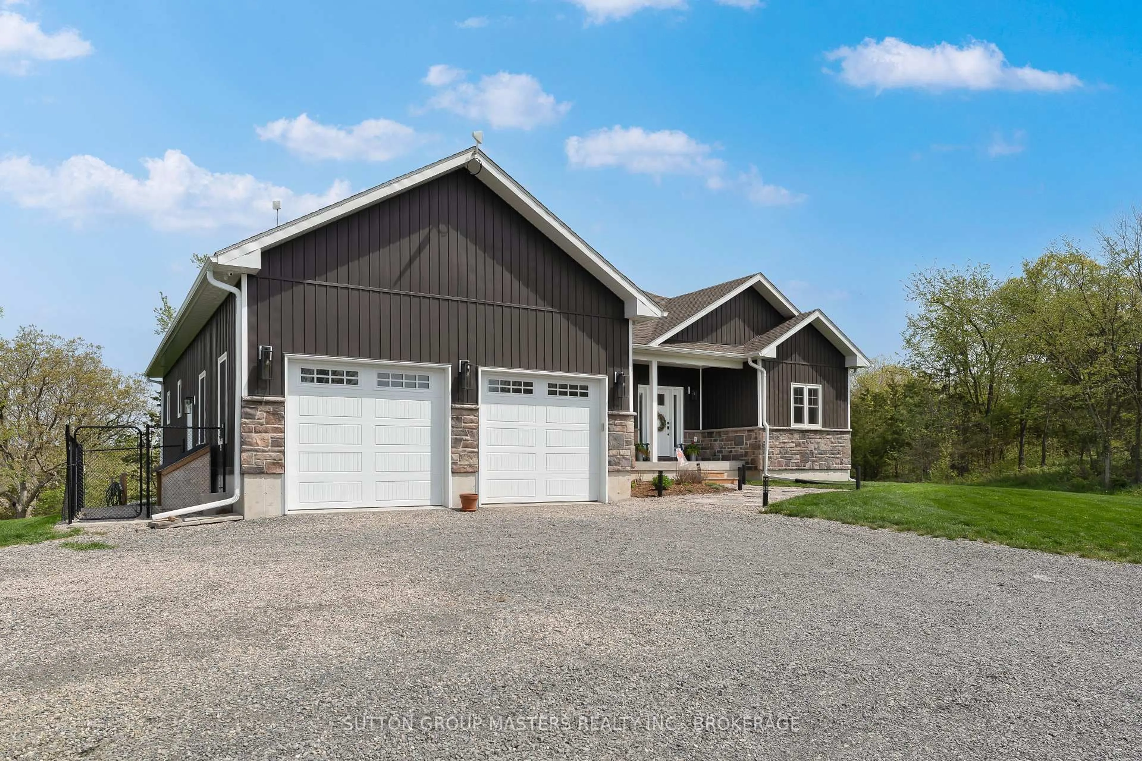 Home with vinyl exterior material, street for 6909 Battersea Rd, Battersea Ontario K0H 1H0