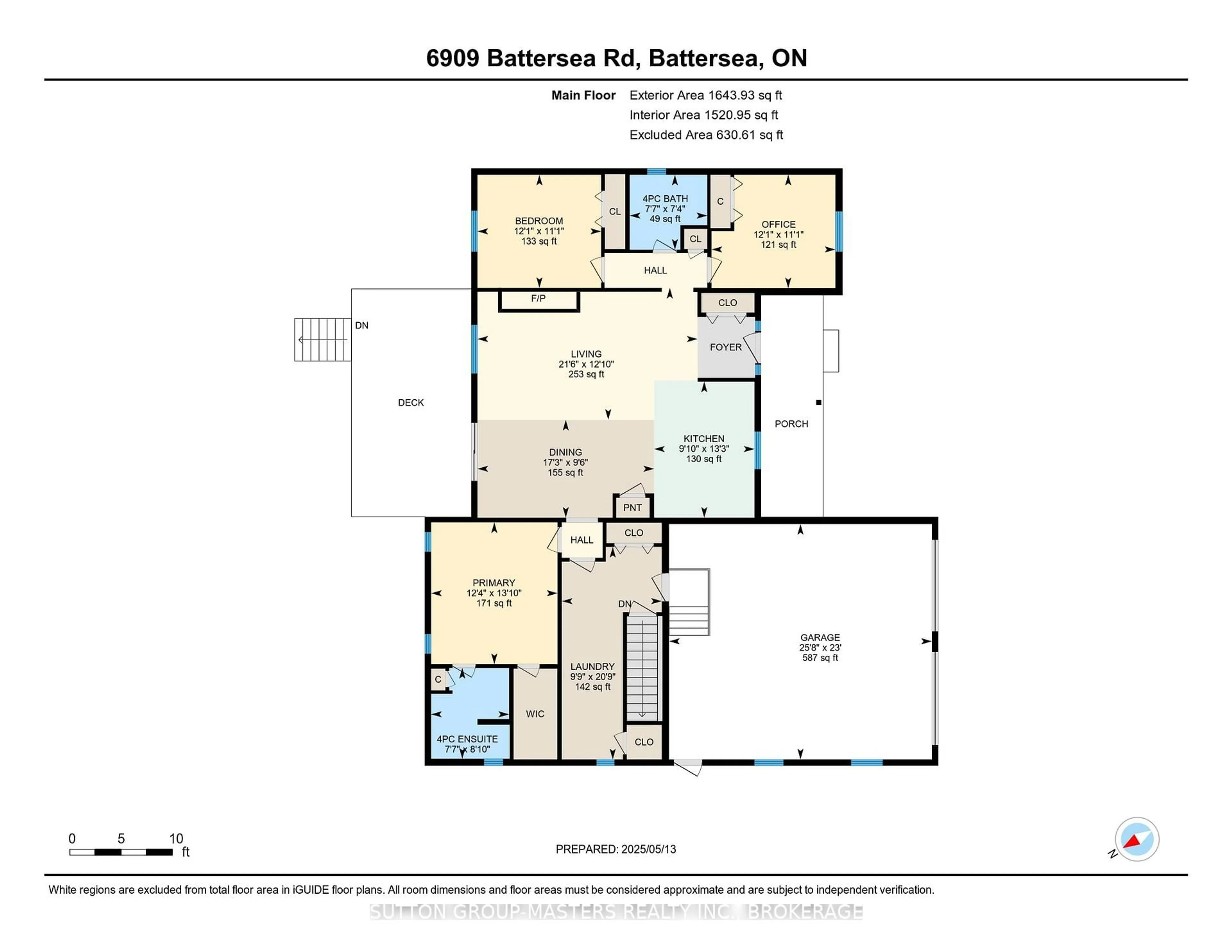 Floor plan for 6909 Battersea Rd, Battersea Ontario K0H 1H0