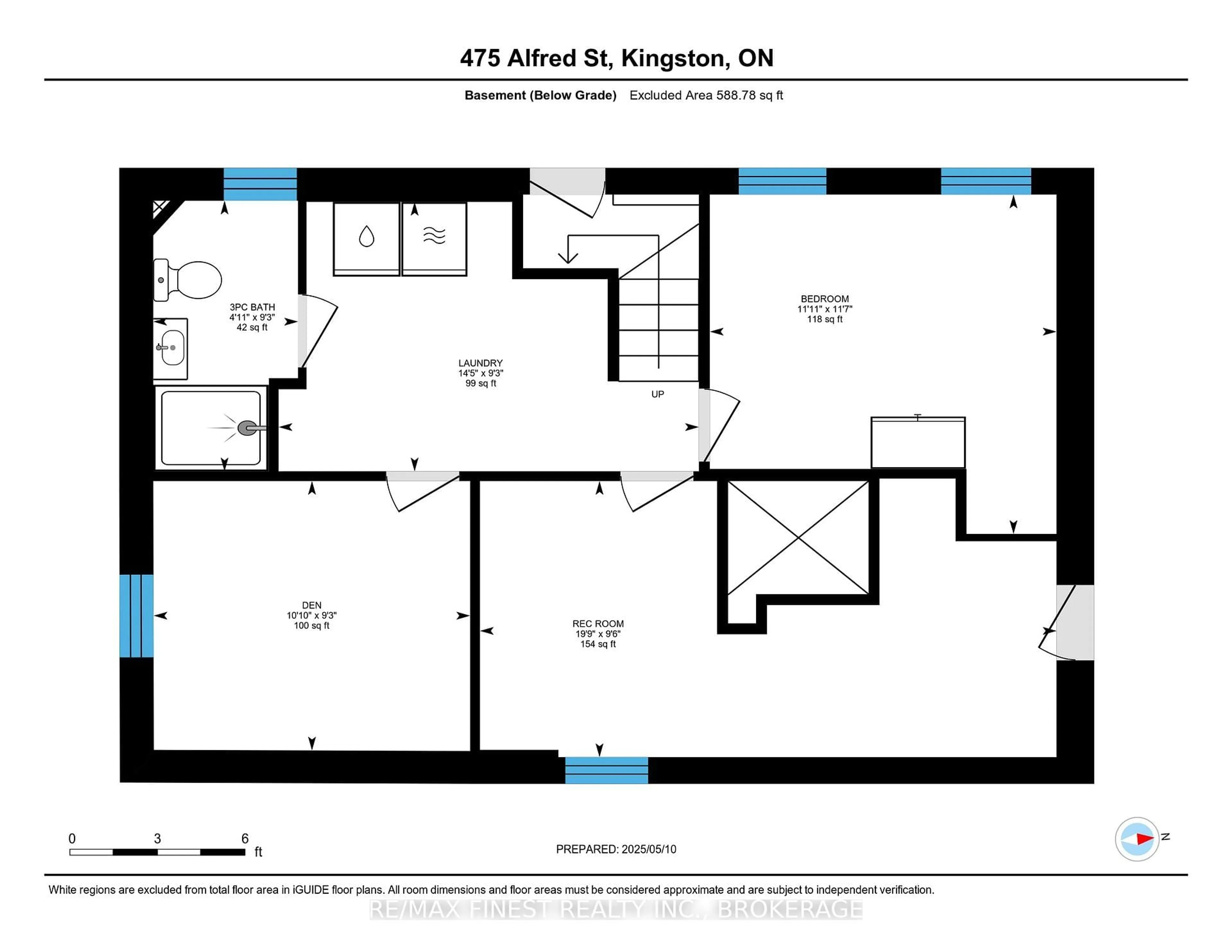 Floor plan for 475 Alfred St, Kingston Ontario K7K 4J3