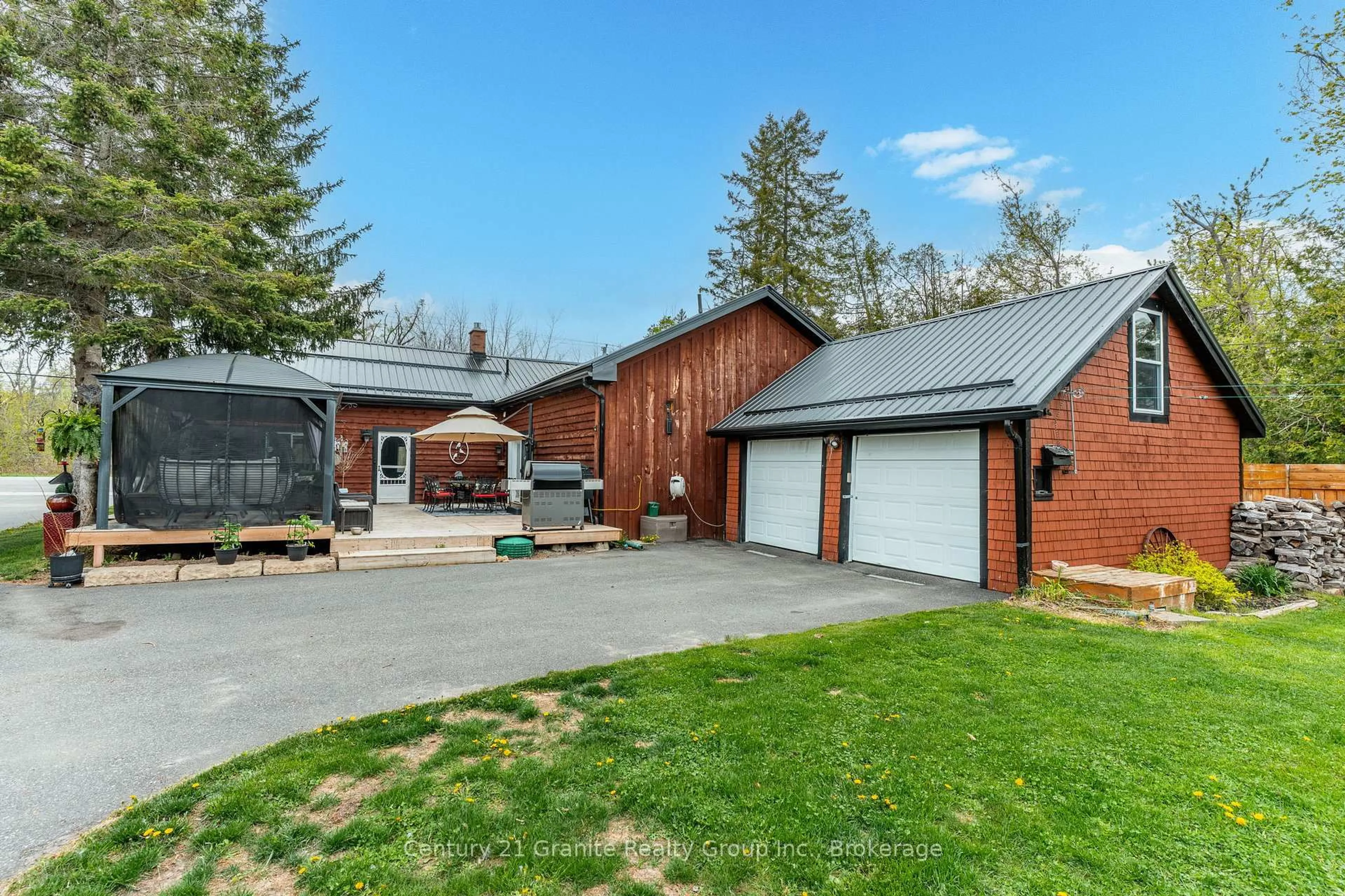A pic from outside/outdoor area/front of a property/back of a property/a pic from drone, street for 1736 Kirkfield Rd, Kawartha Lakes Ontario K0M 2B0
