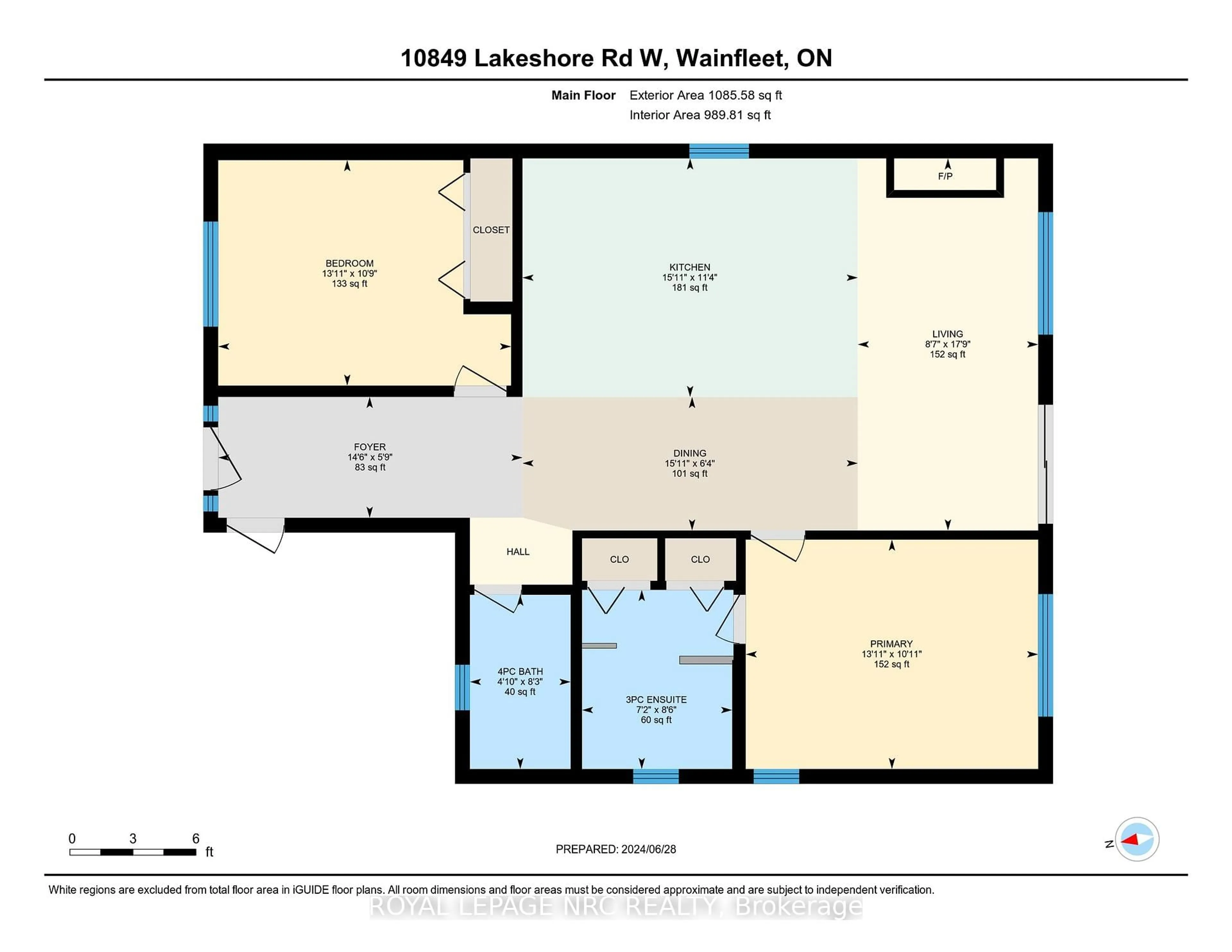 Floor plan for 10849 Lakeshore Rd, Wainfleet Ontario L3K 5V4