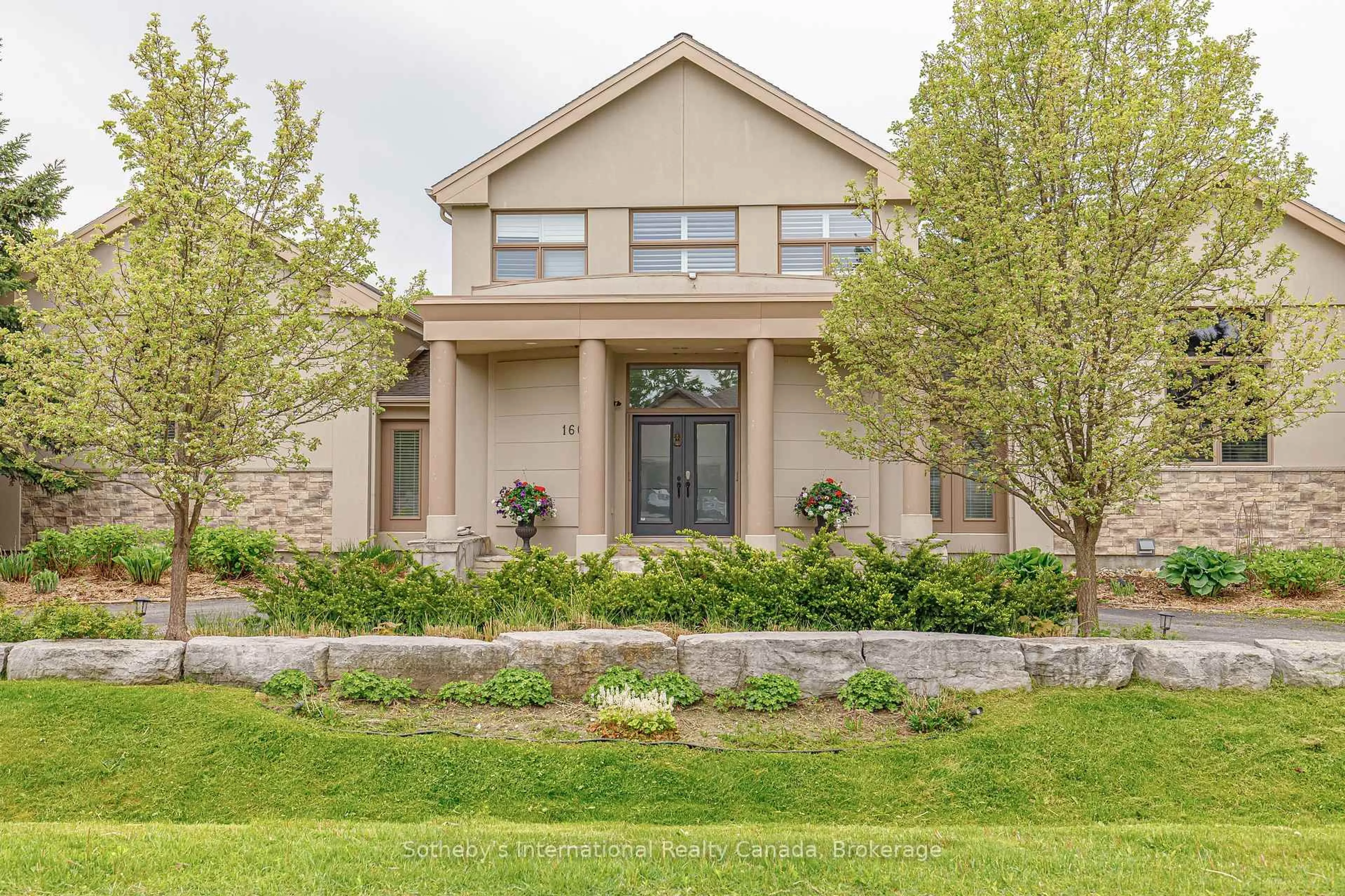 Home with brick exterior material, street for 160 Grand Cypress Lane, Blue Mountains Ontario L9Y 0K8