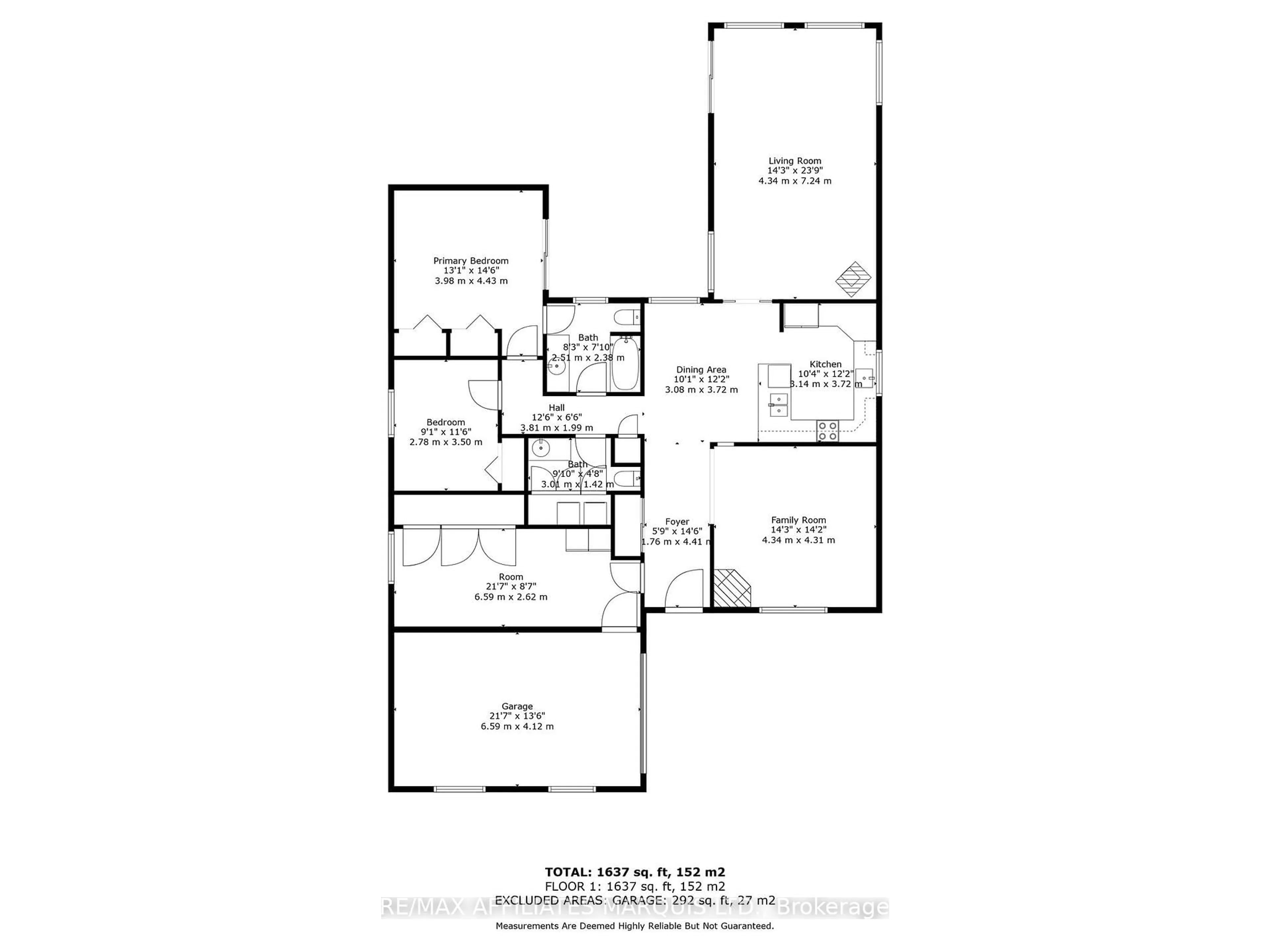 Floor plan for 3502 Bruce St, South Stormont Ontario K6K 1N3