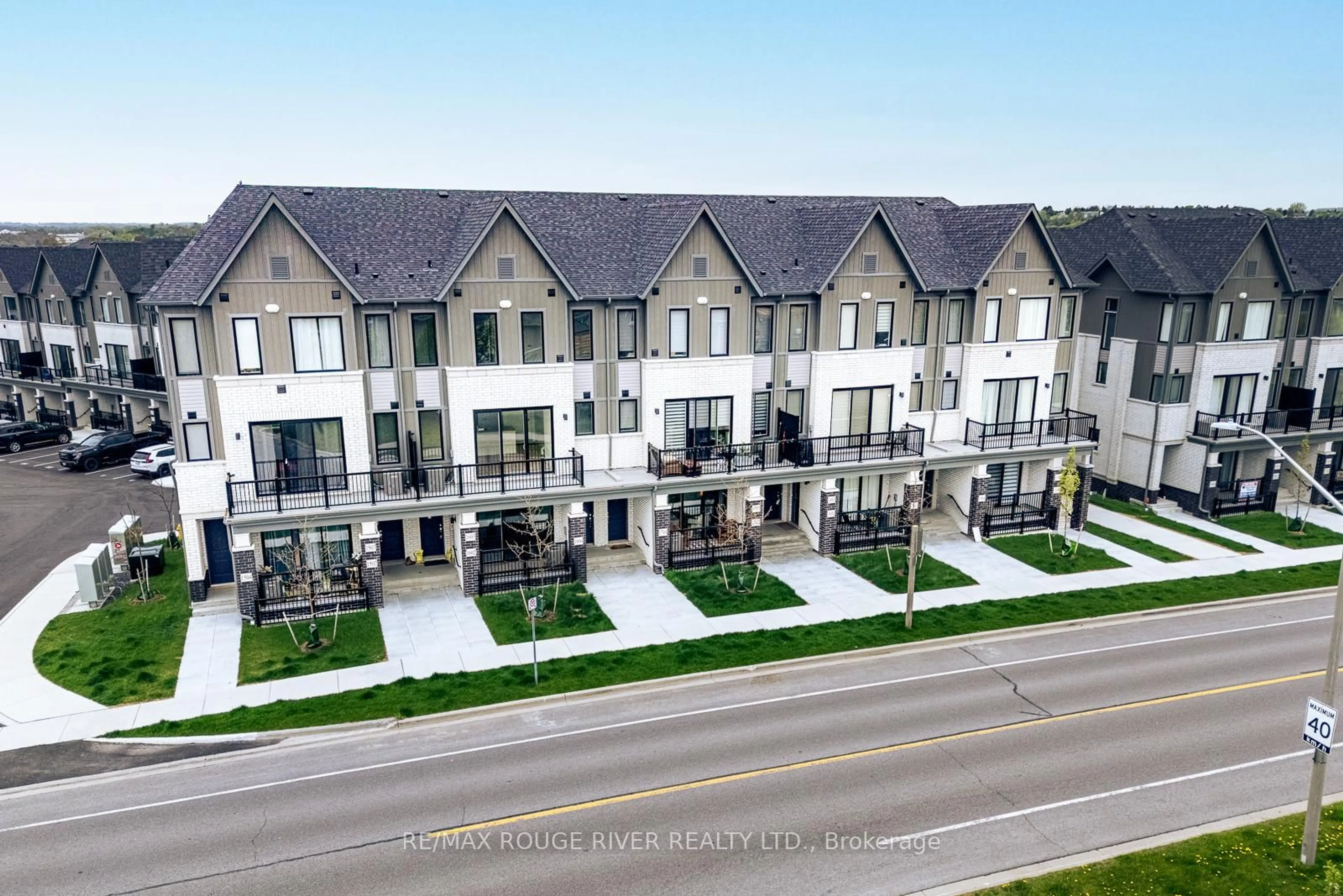 A pic from outside/outdoor area/front of a property/back of a property/a pic from drone, street for 160 Densmore Rd #1702, Cobourg Ontario K9A 0X8