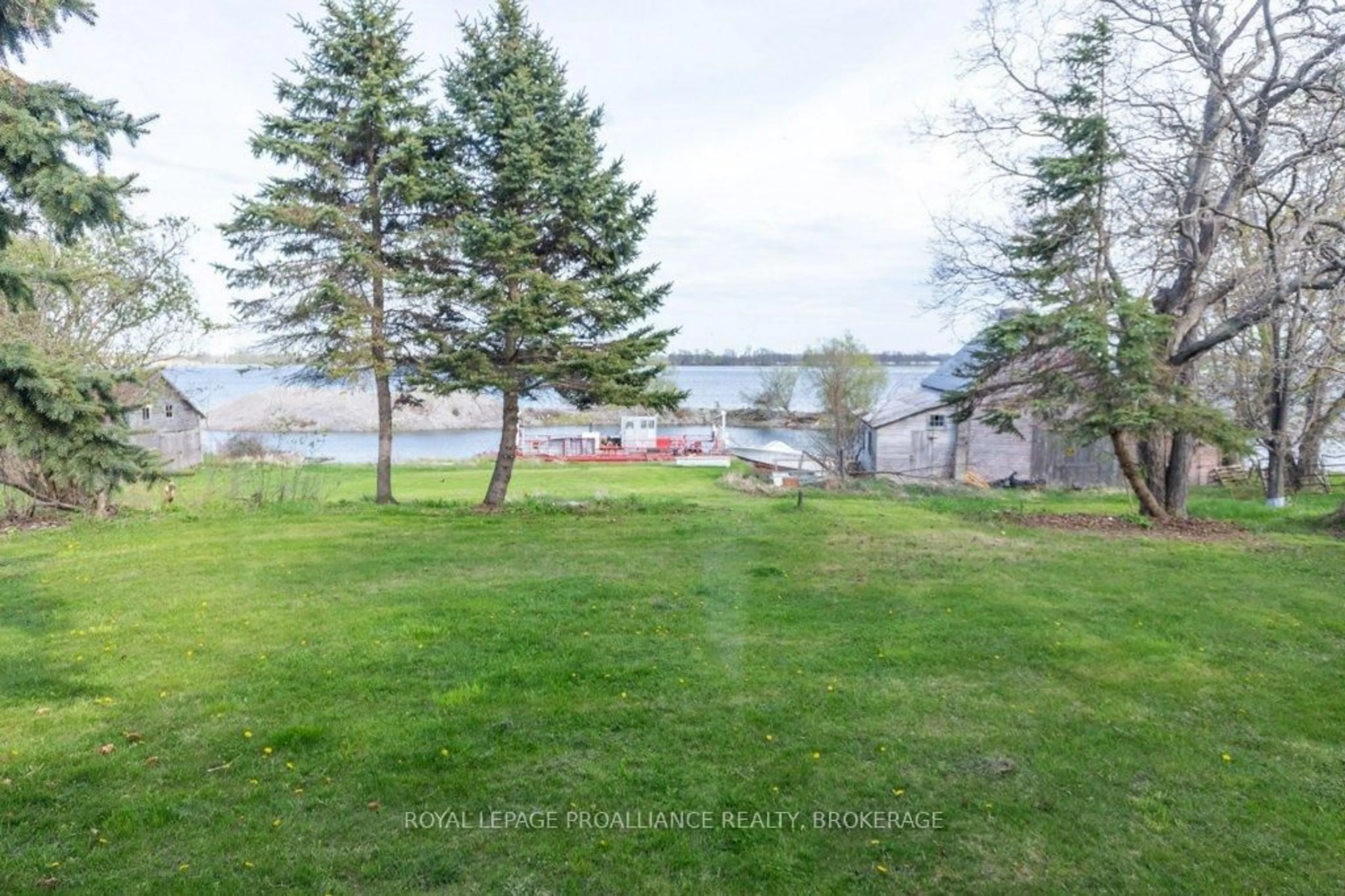Patio, water/lake/river/ocean view for 39 Fisherman's Cove Lane, Wolfe Island Ontario K0H 2Y0