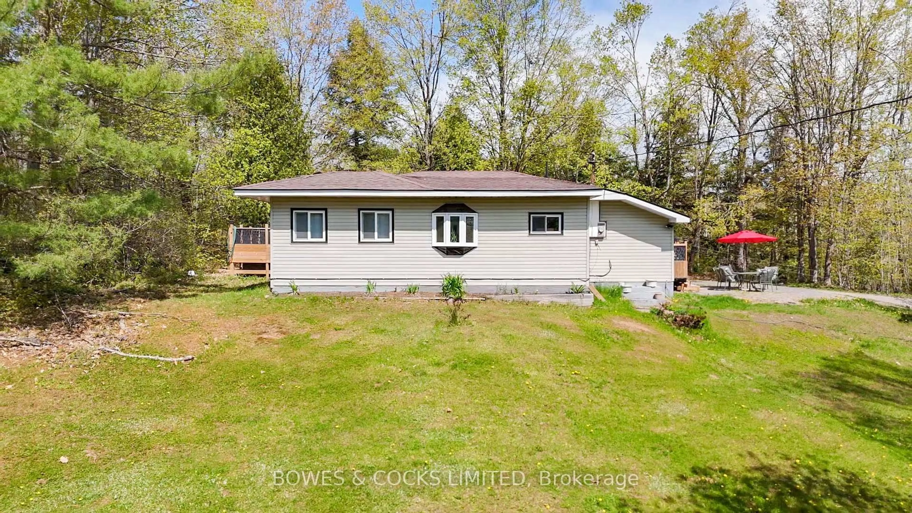 A pic from outside/outdoor area/front of a property/back of a property/a pic from drone, water/lake/river/ocean view for 20 Art Bot Rd, North Kawartha Ontario K0L 1A0