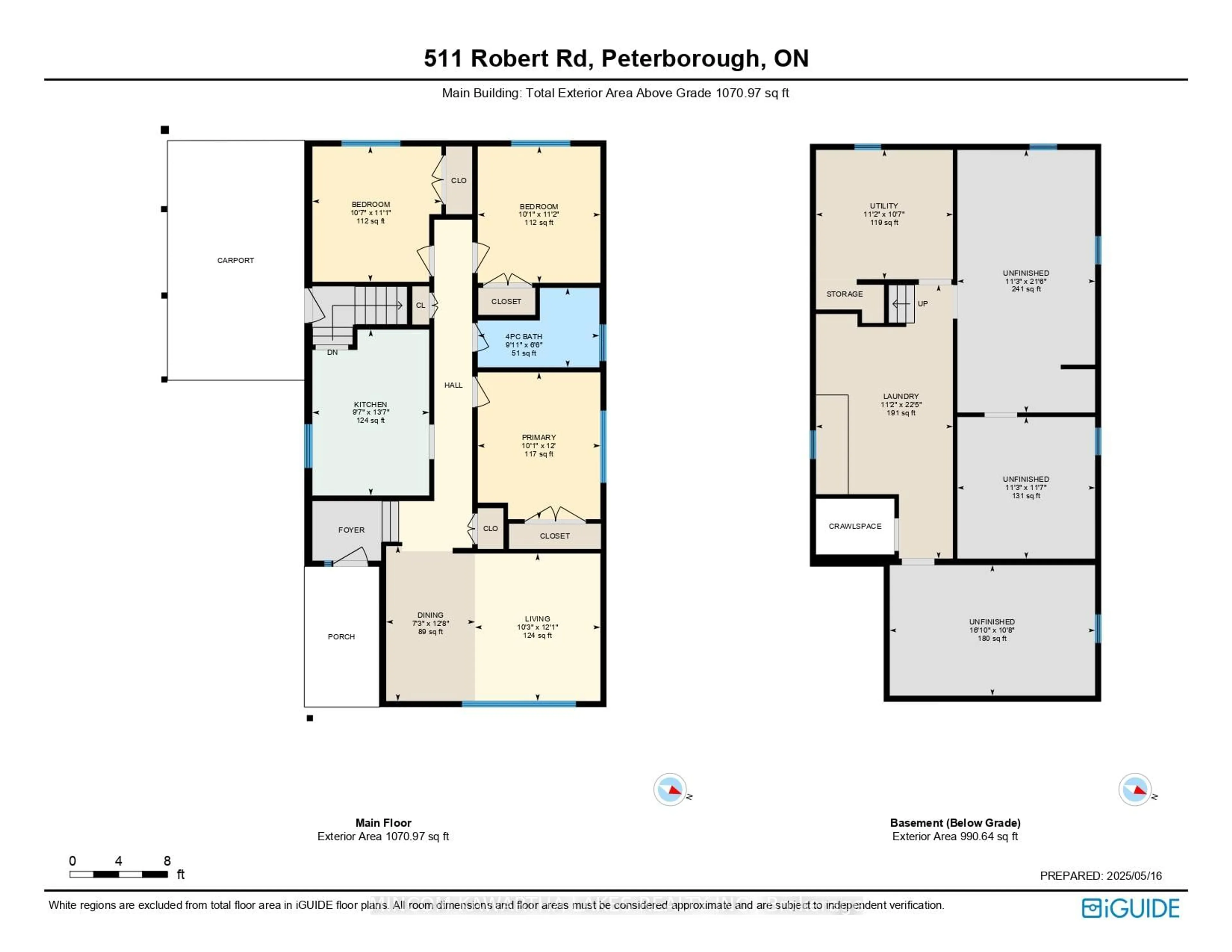 Floor plan for 511 Robert Rd, Peterborough South Ontario K9J 5S9