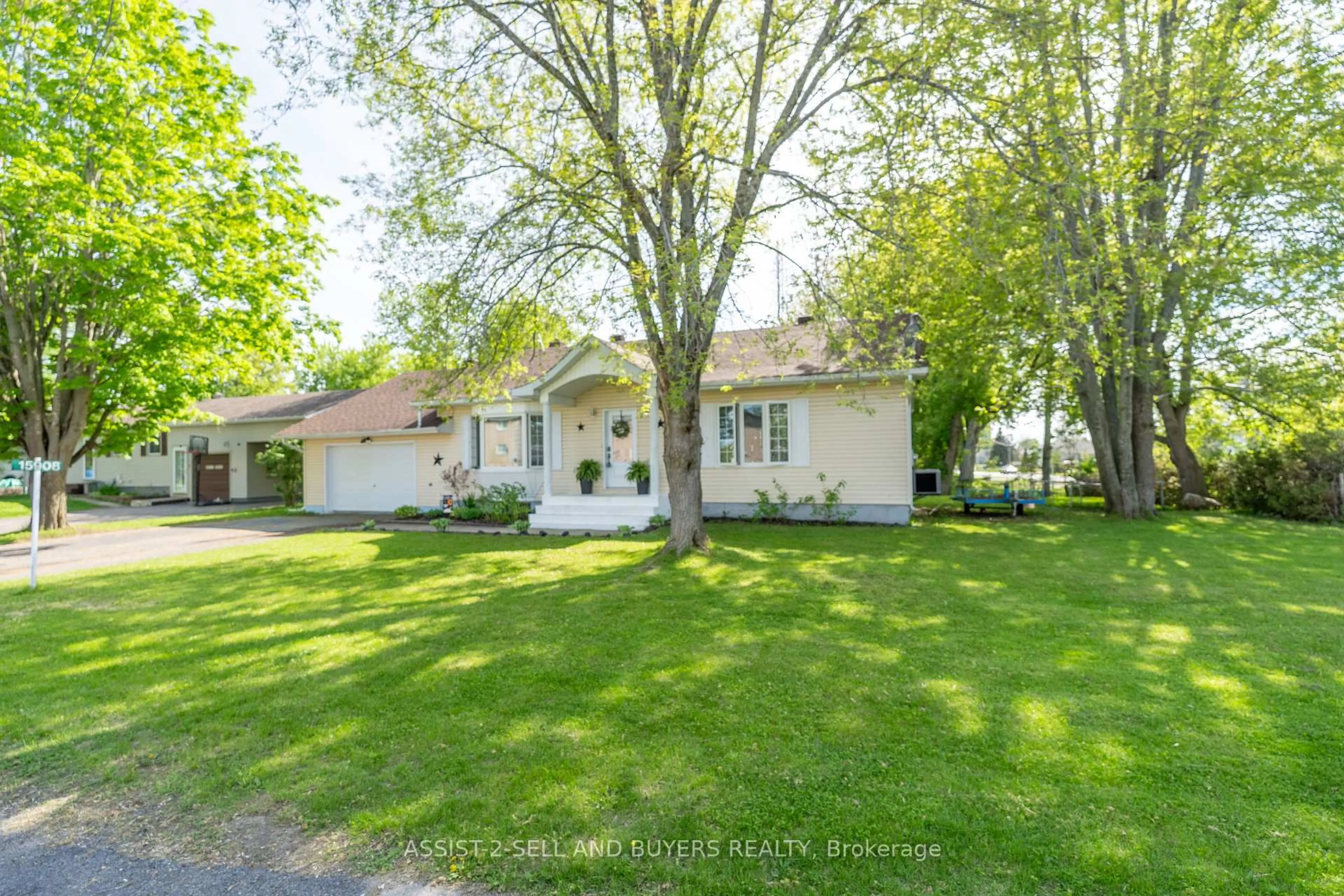 A pic from outside/outdoor area/front of a property/back of a property/a pic from drone, street for 15908 Manning Rd, South Stormont Ontario K0C 1M0
