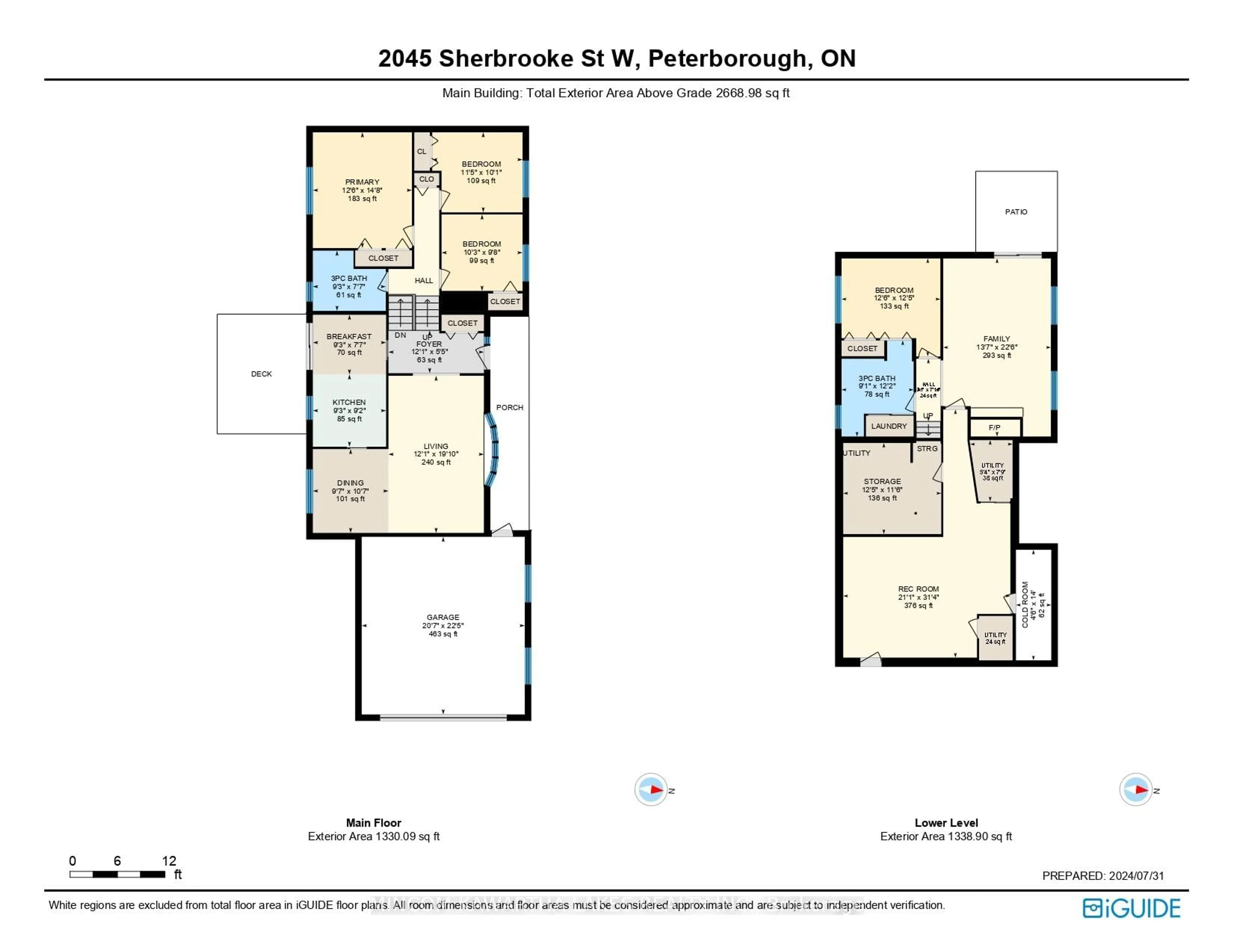 Floor plan for 2045 Sherbrooke St, Cavan Monaghan Ontario K9J 6X4