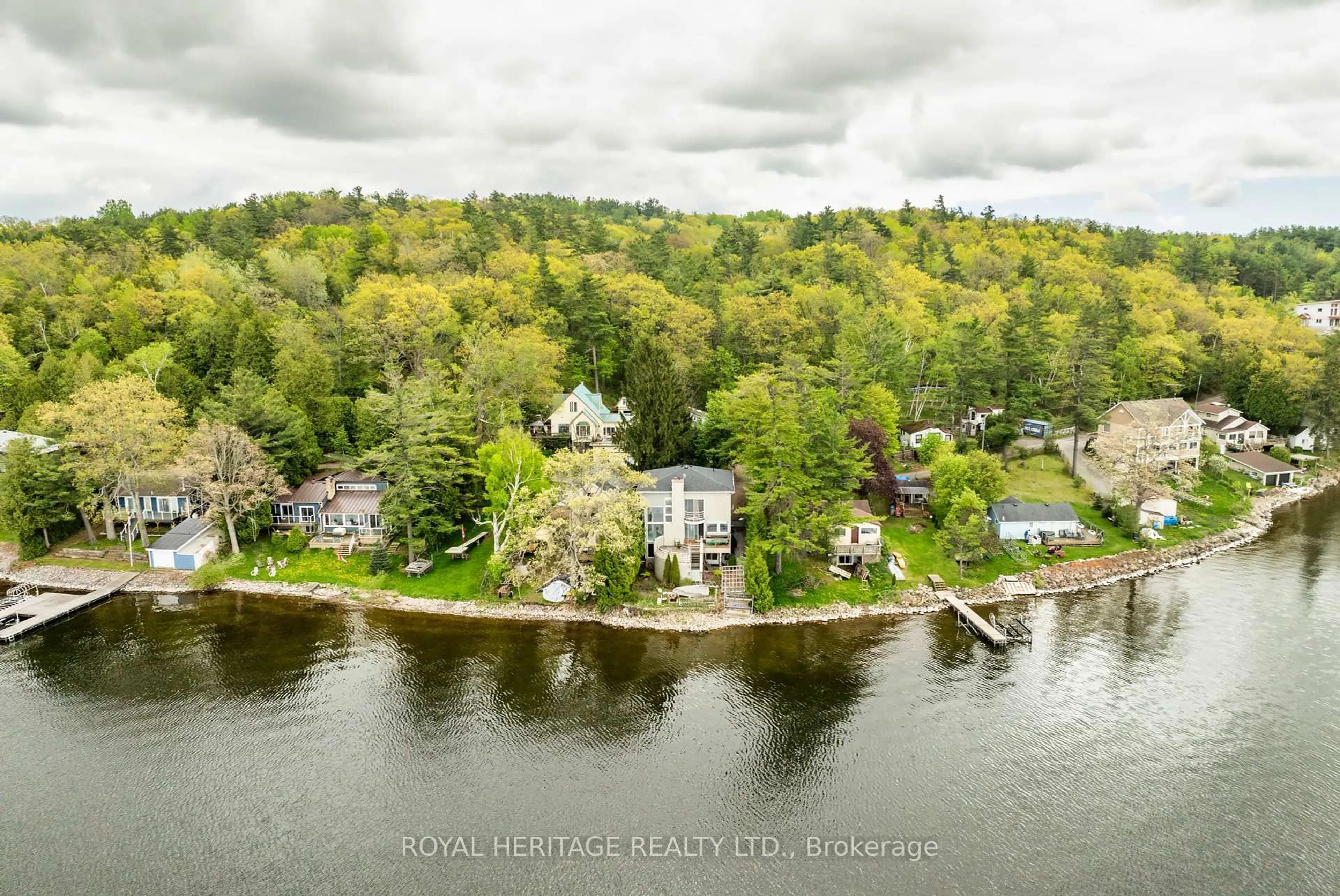A pic from outside/outdoor area/front of a property/back of a property/a pic from drone, water/lake/river/ocean view for 8018 Taits Beach Rd #180, Hamilton Township Ontario K0L 1E0