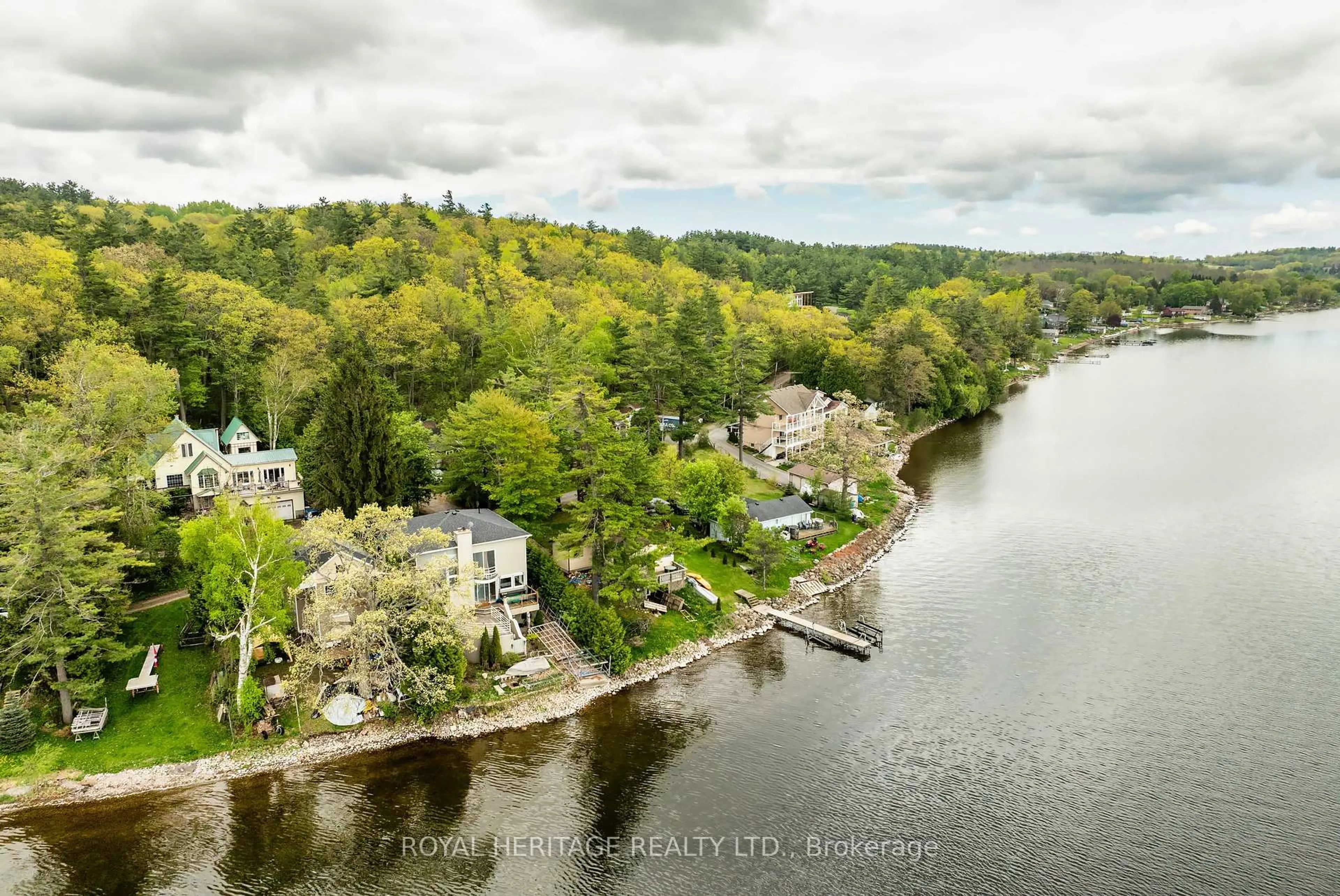 A pic from outside/outdoor area/front of a property/back of a property/a pic from drone, water/lake/river/ocean view for 8018 Taits Beach Rd #180, Hamilton Township Ontario K0L 1E0