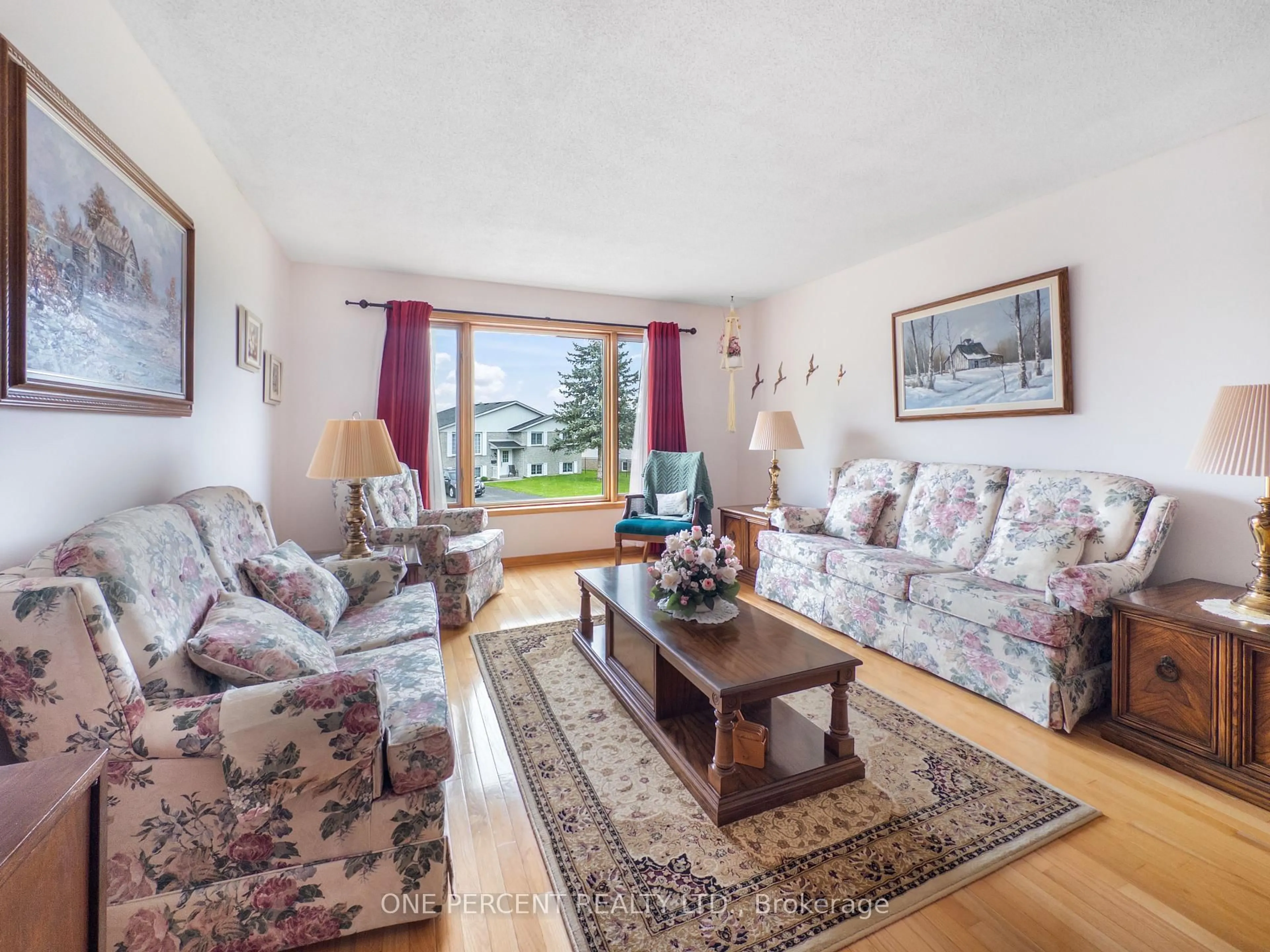 Living room with furniture, wood/laminate floor for 25 Loraine Ave, Quinte West Ontario K8V 6M1