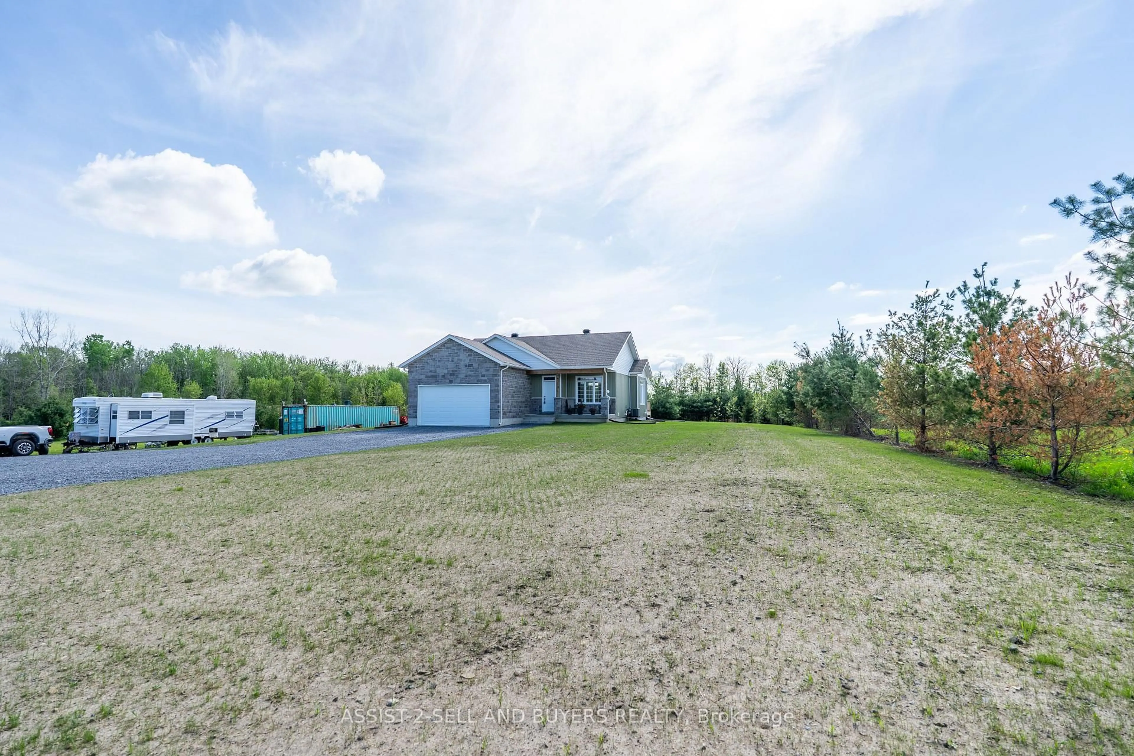 A pic from outside/outdoor area/front of a property/back of a property/a pic from drone, water/lake/river/ocean view for 4630 Lawson Rd, South Stormont Ontario K0C 1R0