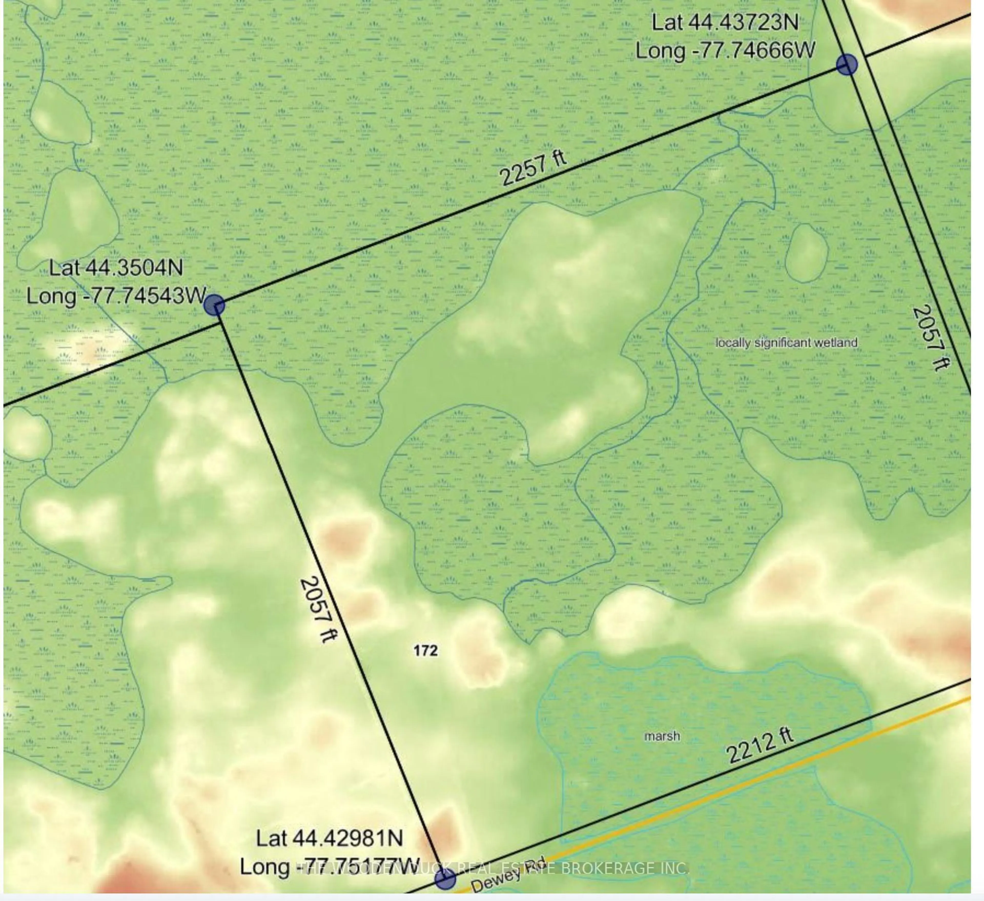 Picture of a map for 172 Dewey Rd, Havelock-Belmont-Methuen Ontario K0L 1Z0