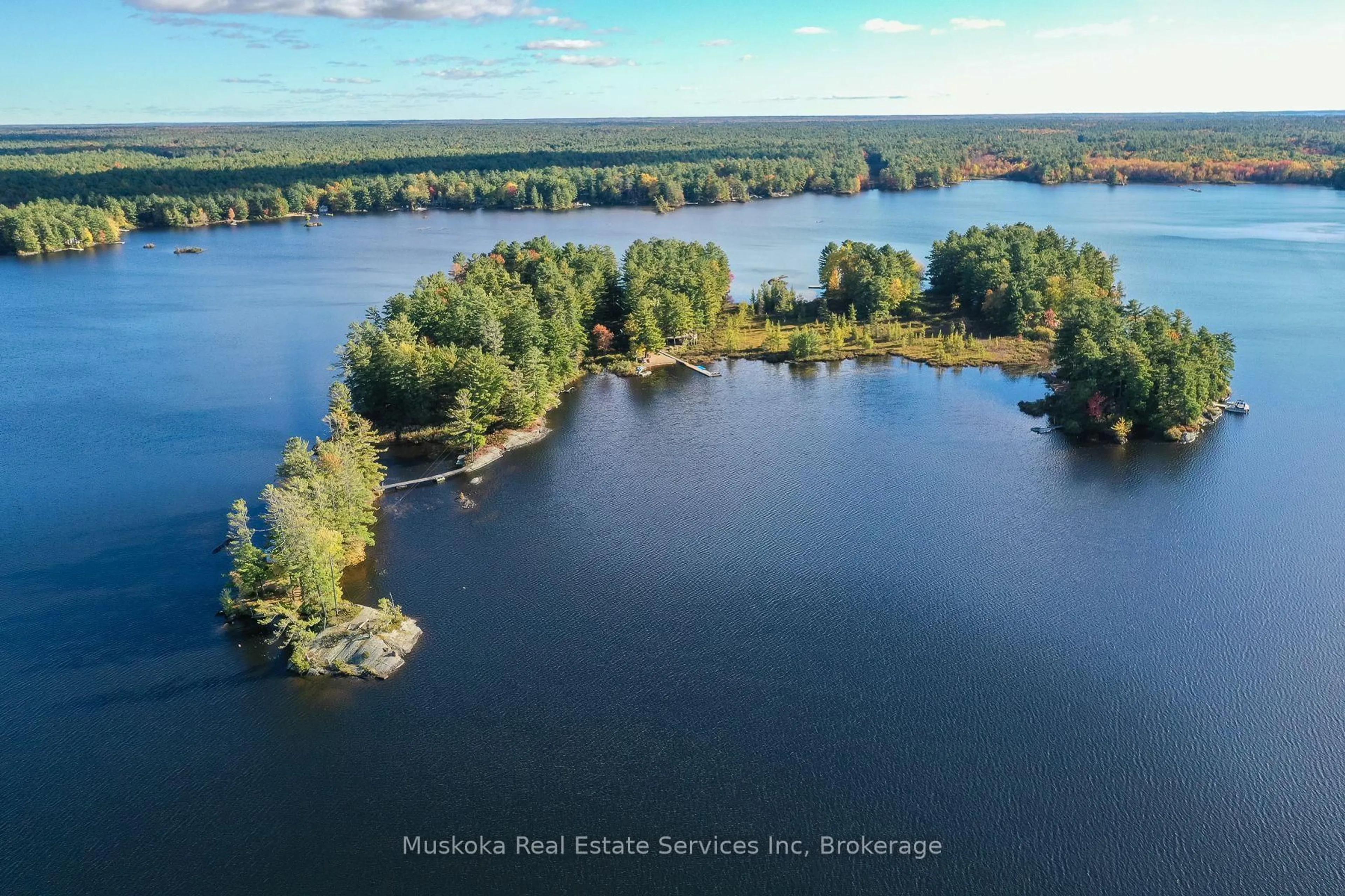 A pic from outside/outdoor area/front of a property/back of a property/a pic from drone, water/lake/river/ocean view for 1 1KL N/A, Gravenhurst Ontario P0E 1G0