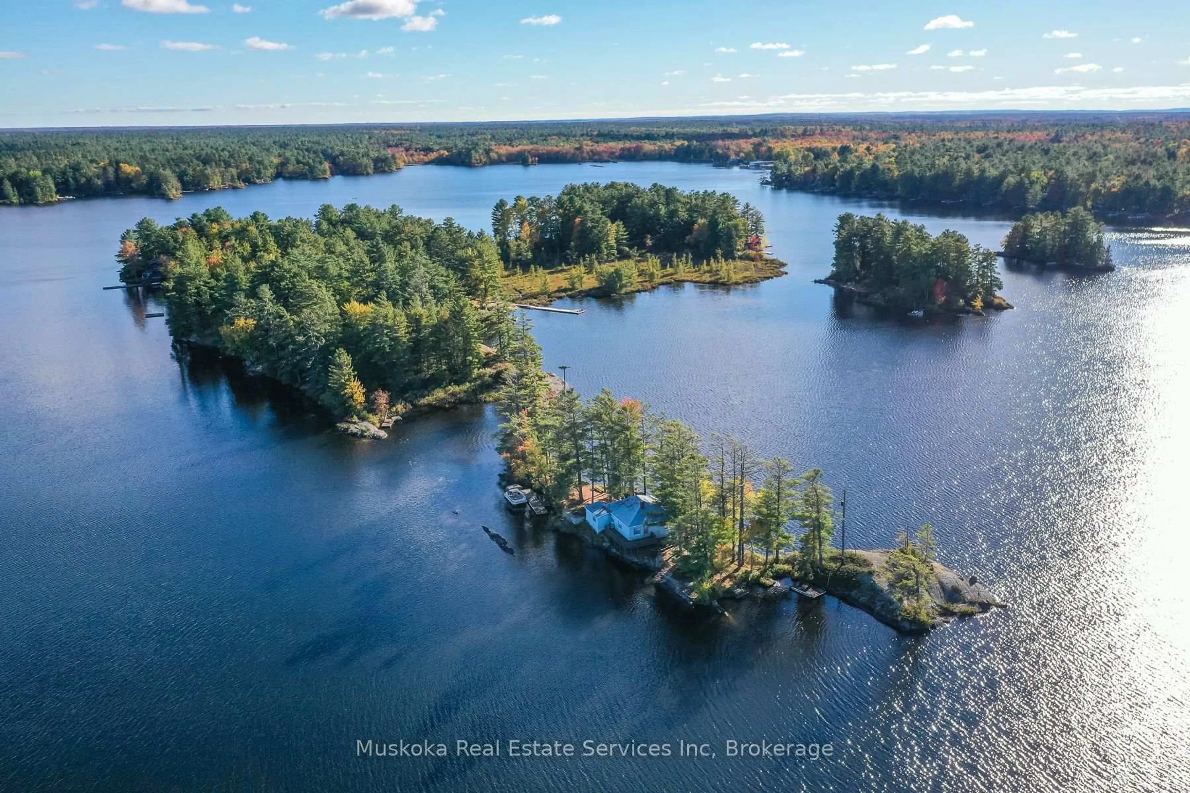 A pic from outside/outdoor area/front of a property/back of a property/a pic from drone, water/lake/river/ocean view for 1 1KL N/A, Gravenhurst Ontario P0E 1G0
