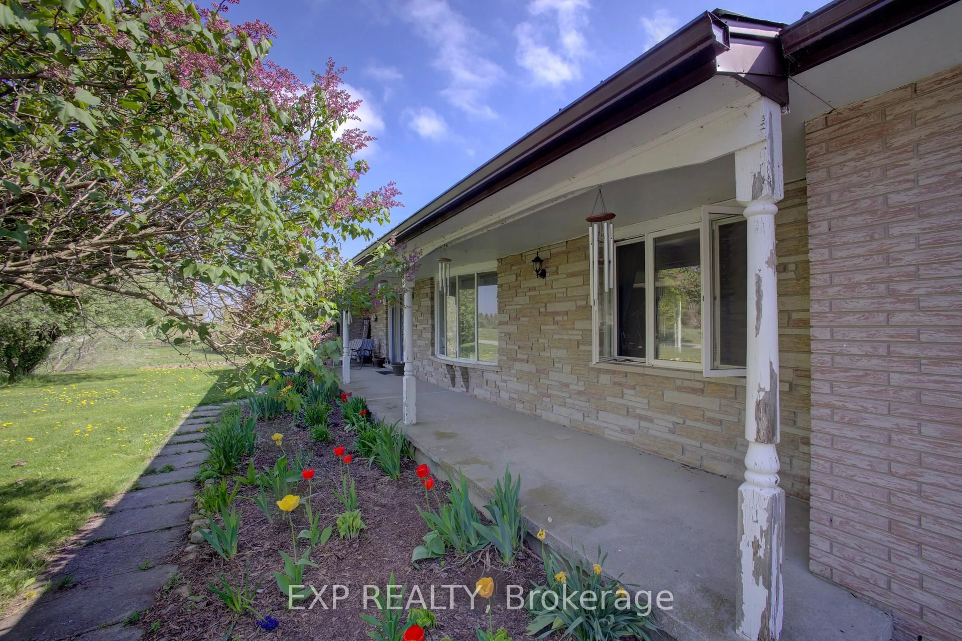 A pic from outside/outdoor area/front of a property/back of a property/a pic from drone, street for 8989 Concession 11 Rd, Wellington North Ontario N0G 2L0