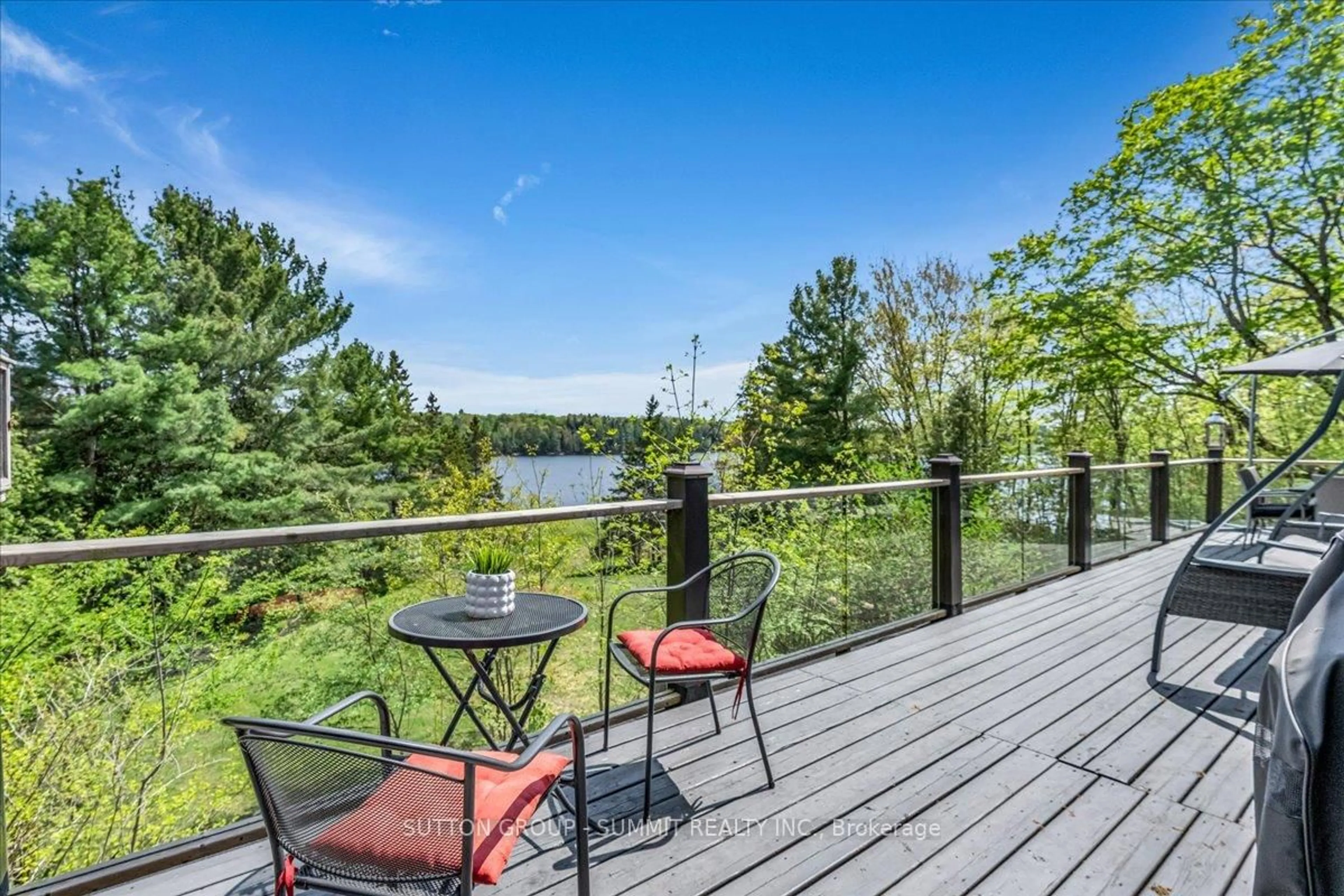 Patio, water/lake/river/ocean view for 1 Windy Lane, McDougall Ontario P2A 2W9