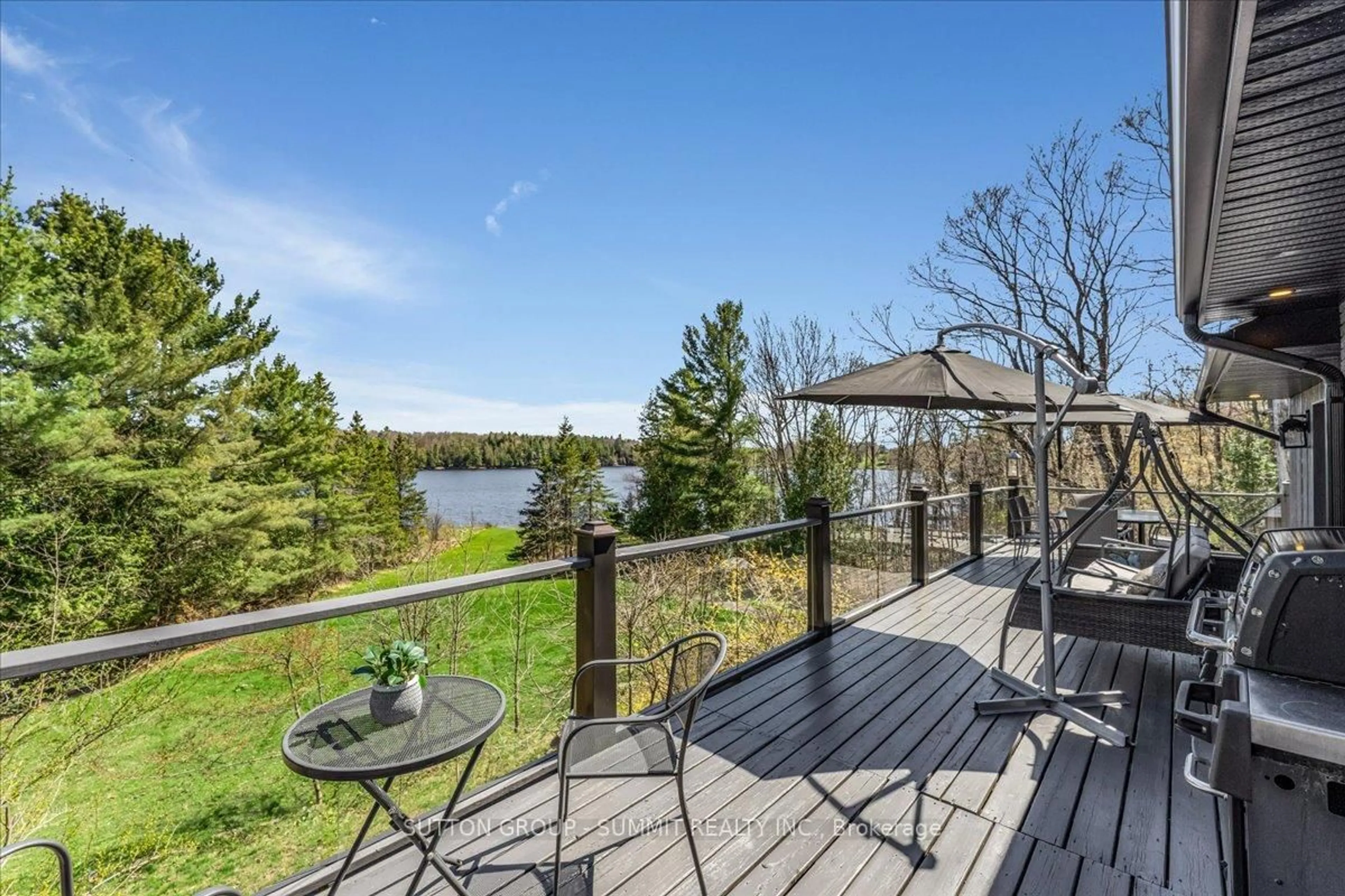 Patio, water/lake/river/ocean view for 1 Windy Lane, McDougall Ontario P2A 2W9