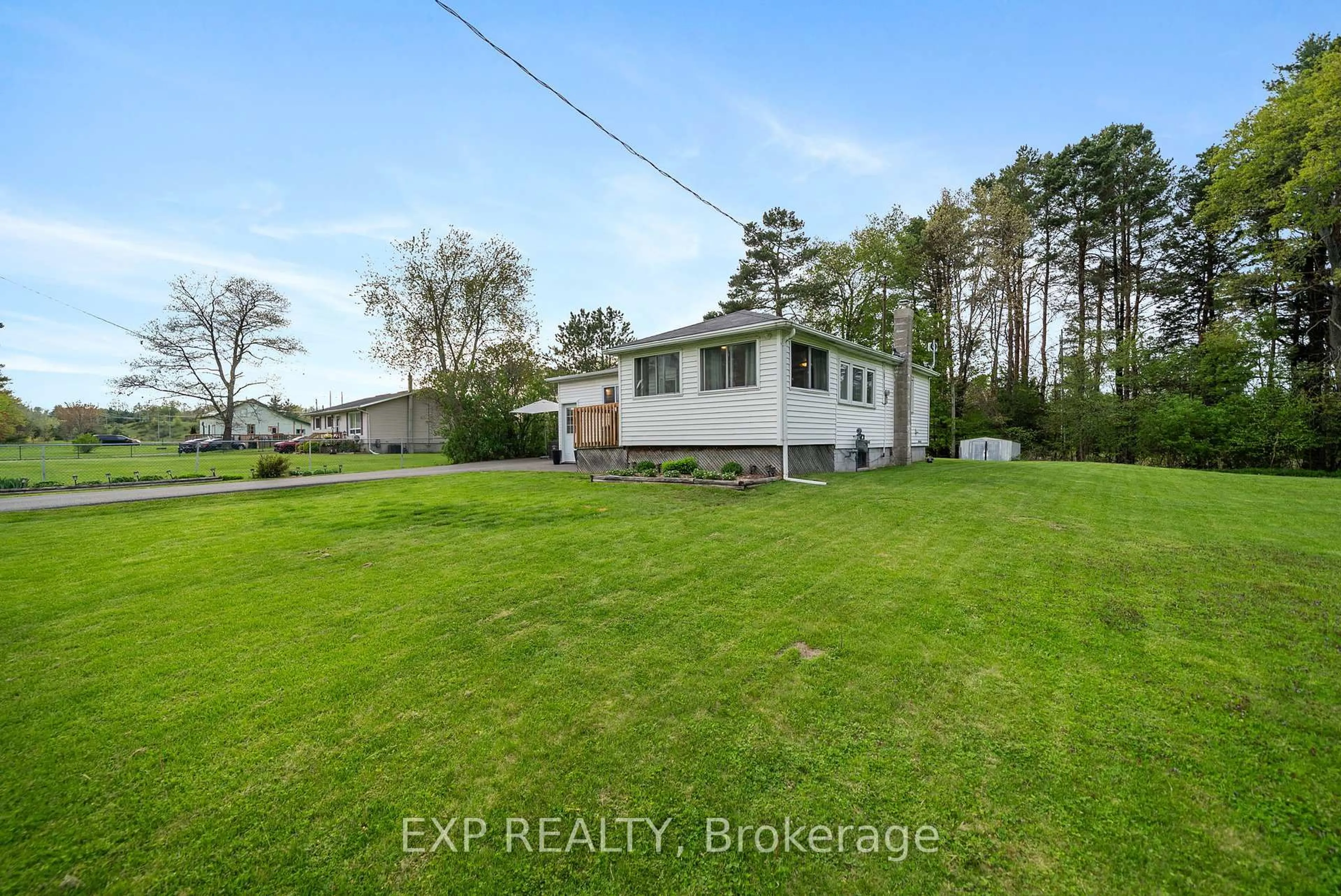 A pic from outside/outdoor area/front of a property/back of a property/a pic from drone, water/lake/river/ocean view for 12892 County Road 21 N/A, Cramahe Ontario K0K 1S0