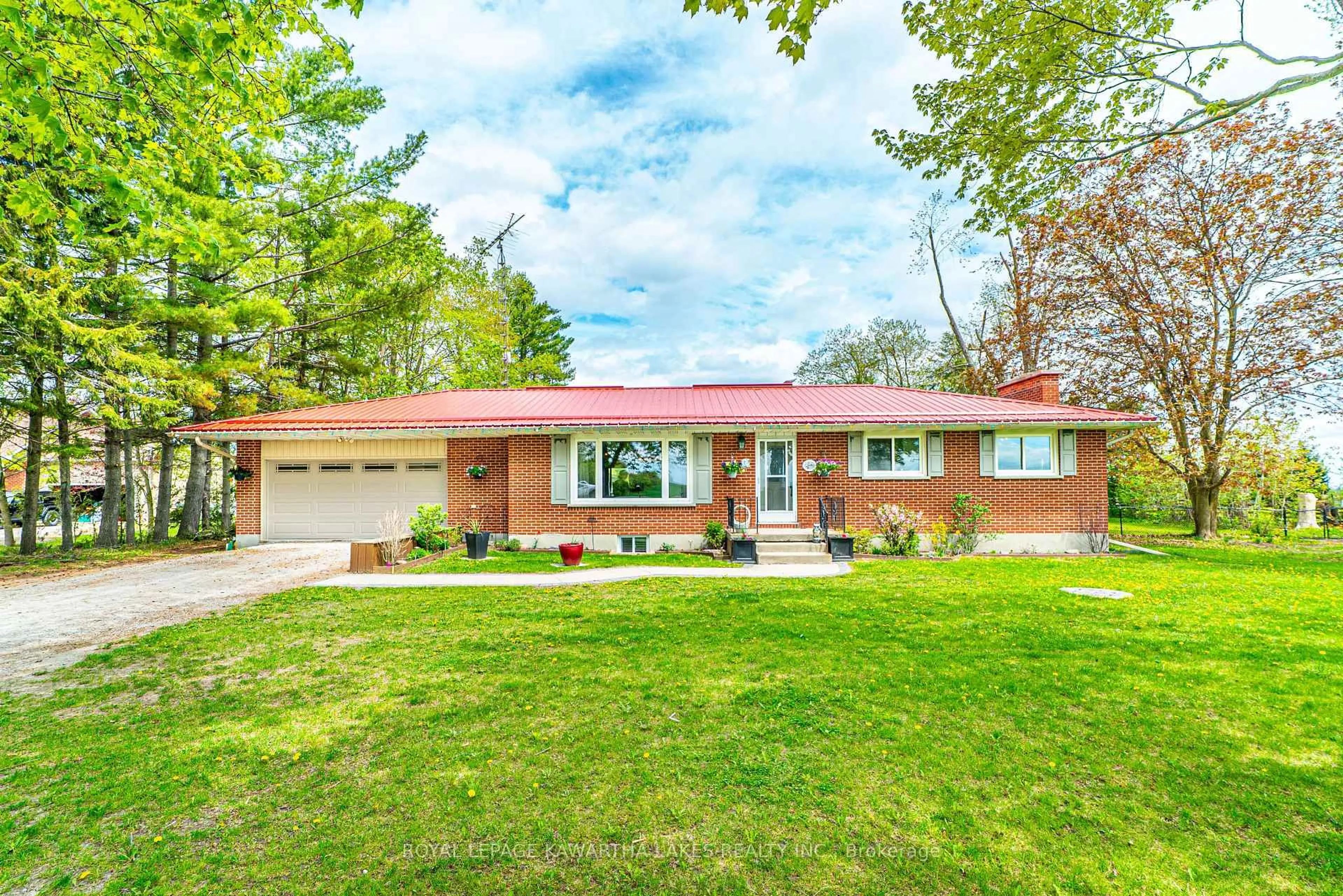 Home with brick exterior material, street for 1372 Elm Tree Rd, Kawartha Lakes Ontario K9V 4R2