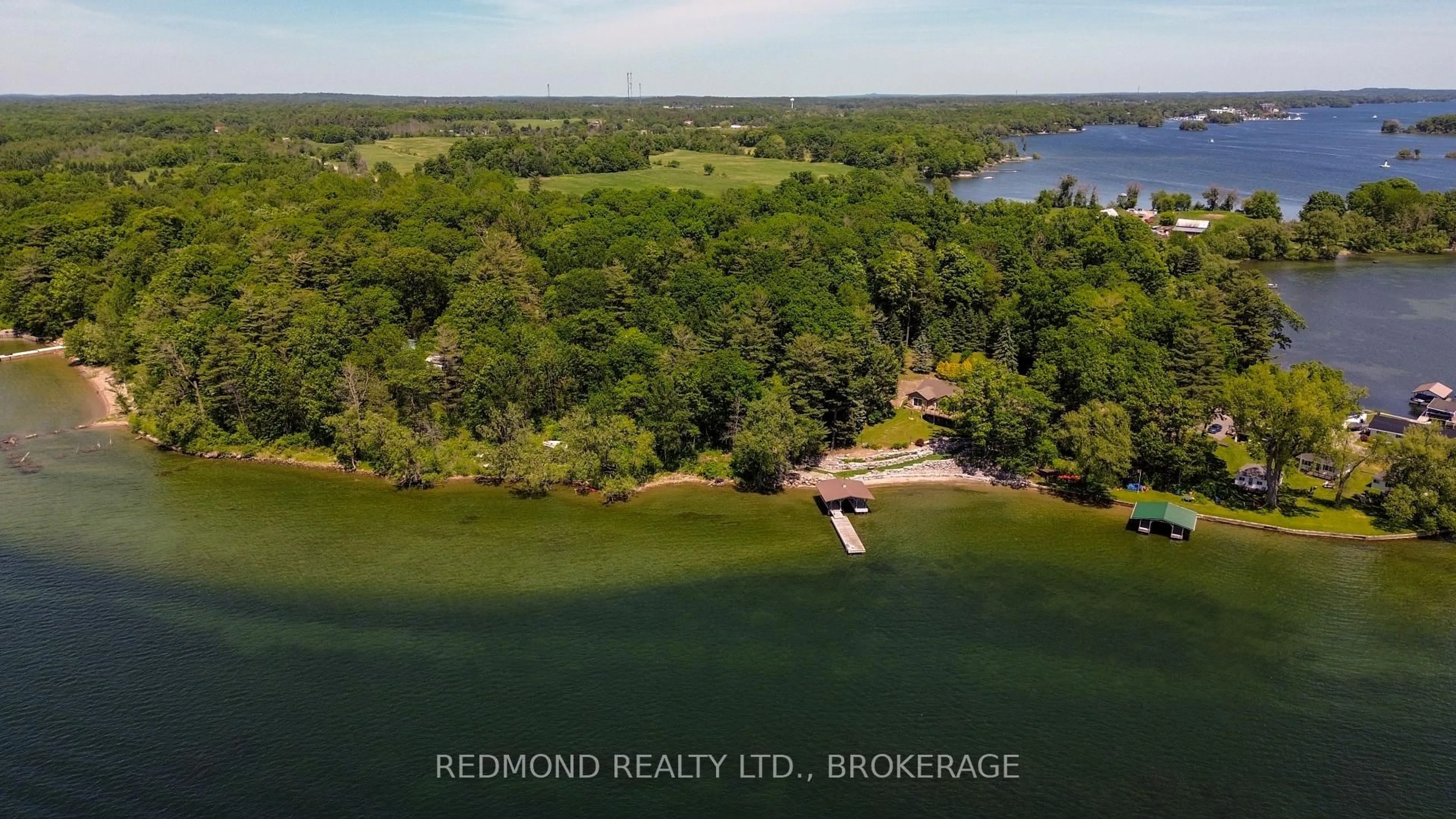 A pic from outside/outdoor area/front of a property/back of a property/a pic from drone, water/lake/river/ocean view for 333 Howe Island Ferry Rd, Gananoque Ontario K7G 2V5
