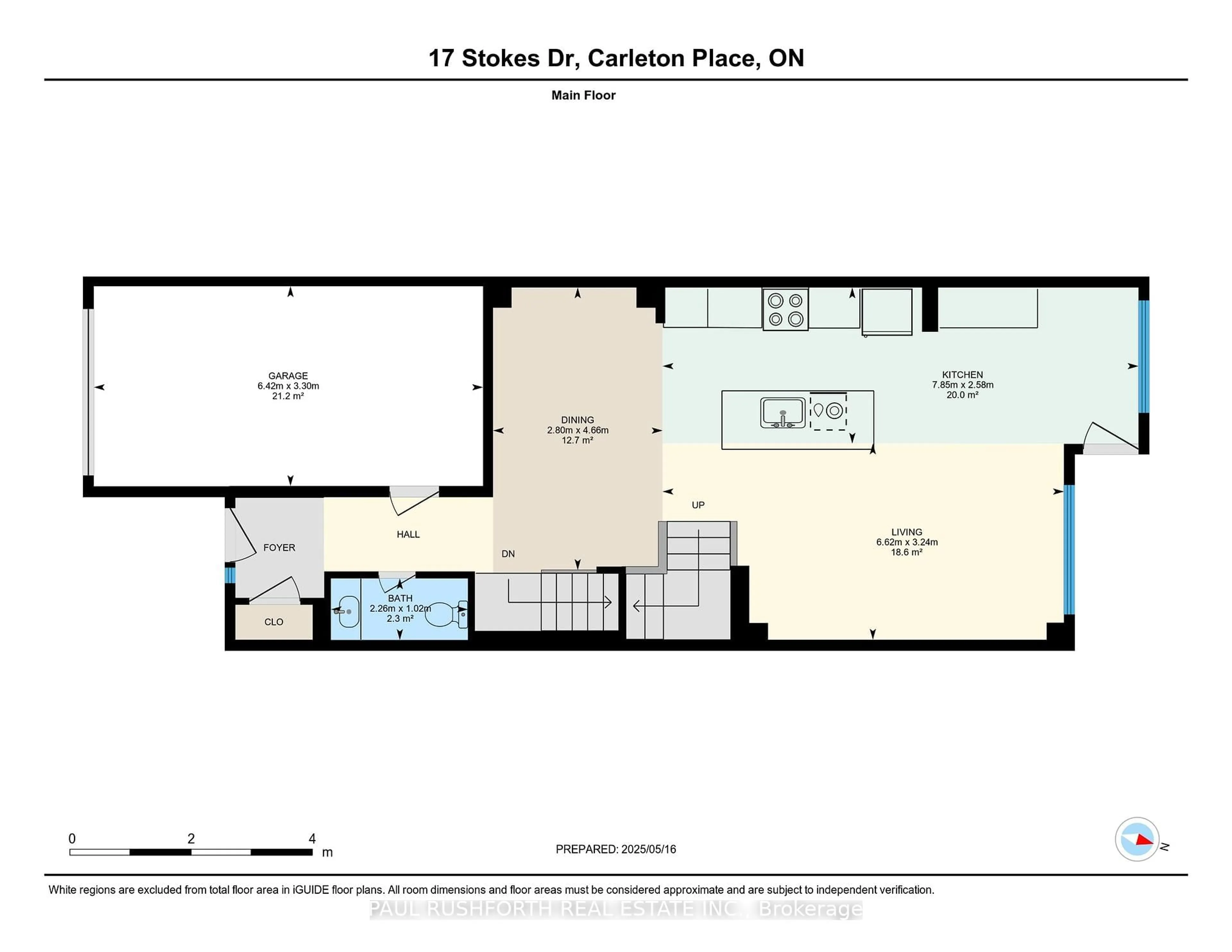 Floor plan for 17 Stokes Dr, Carleton Place Ontario K7C 0J6
