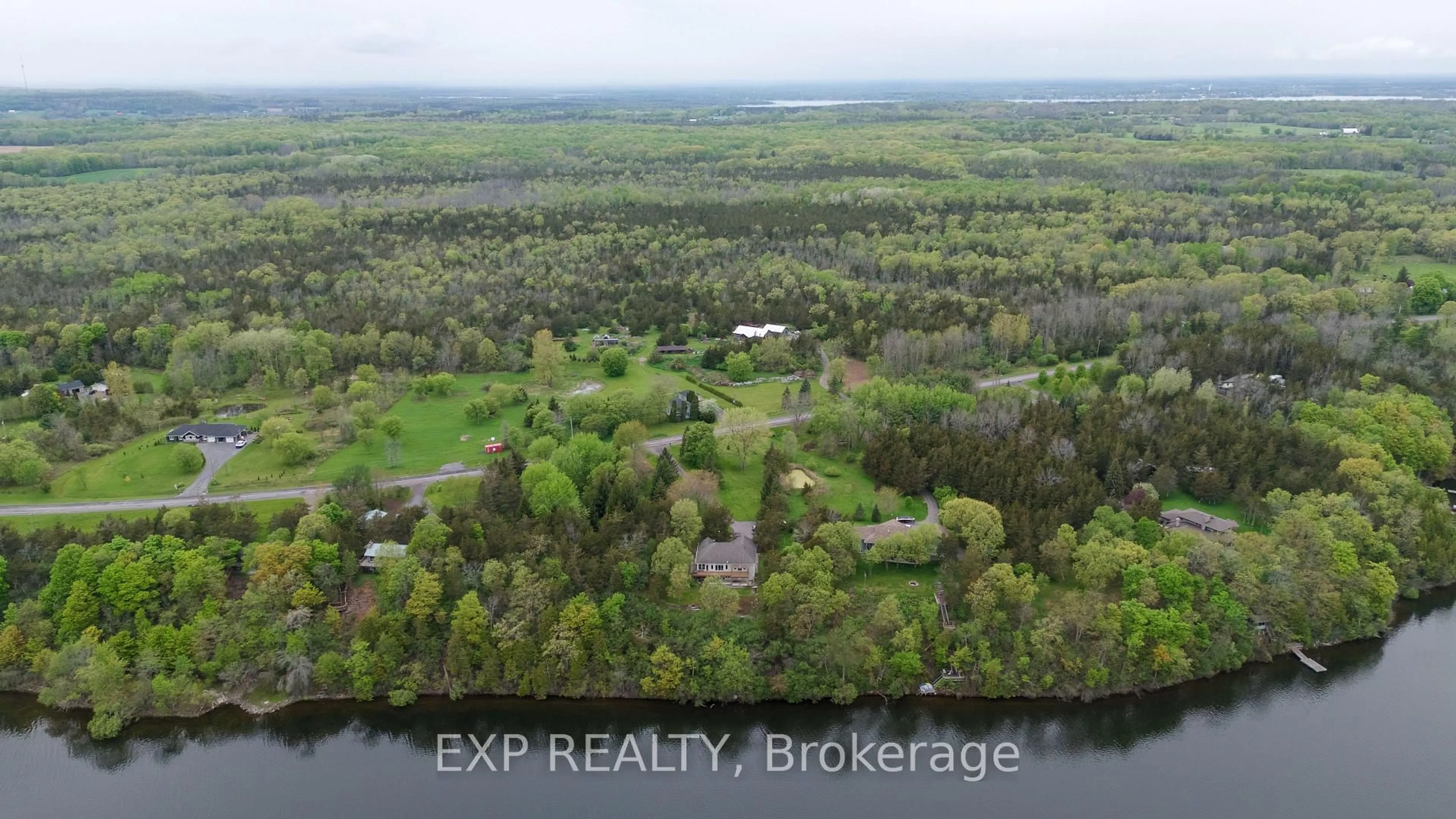 A pic from outside/outdoor area/front of a property/back of a property/a pic from drone, water/lake/river/ocean view for 4739 County Rd 9 Rd, Napanee Ontario K7R 3K8