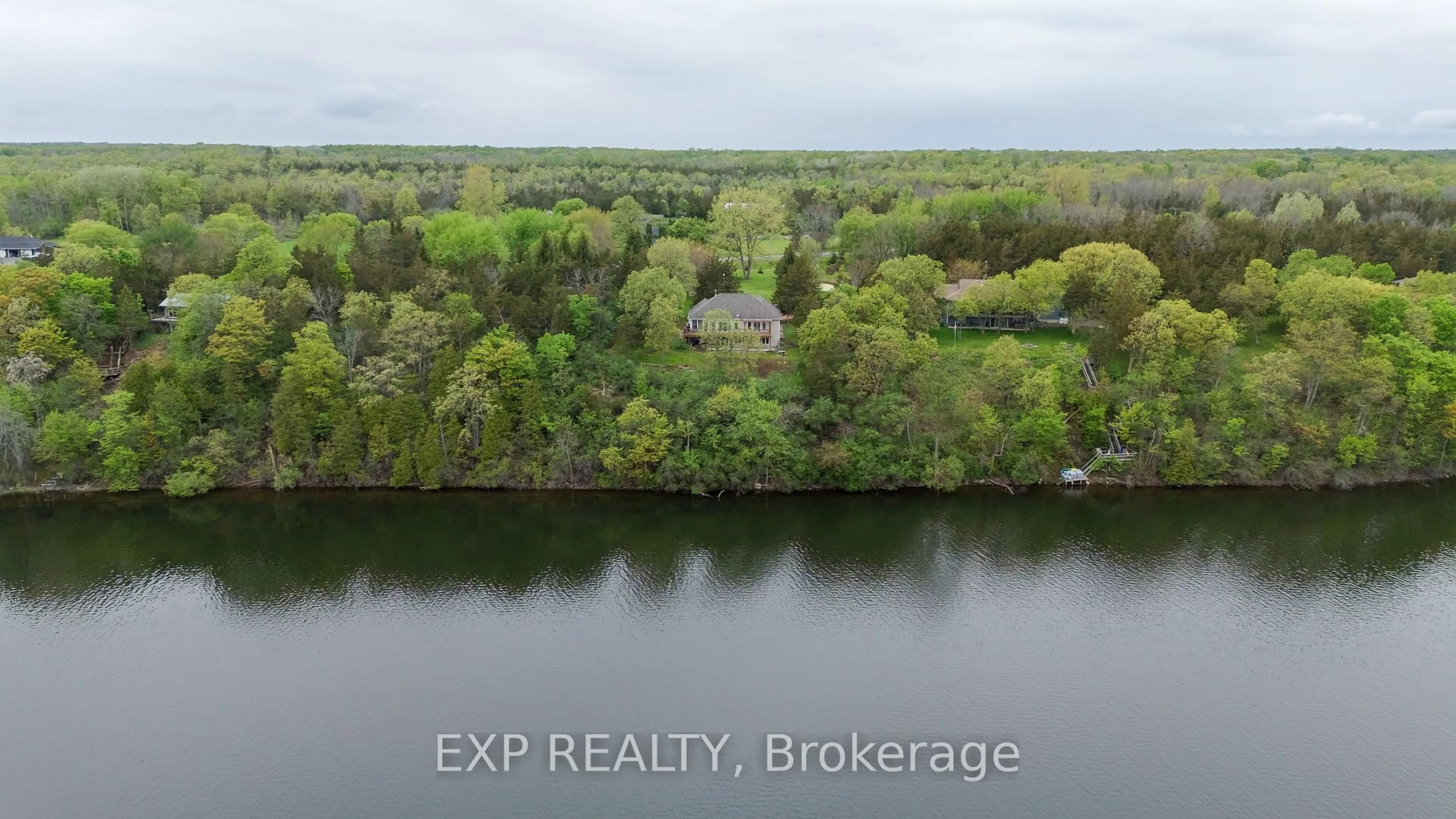 A pic from outside/outdoor area/front of a property/back of a property/a pic from drone, water/lake/river/ocean view for 4739 County Rd 9 Rd, Napanee Ontario K7R 3K8