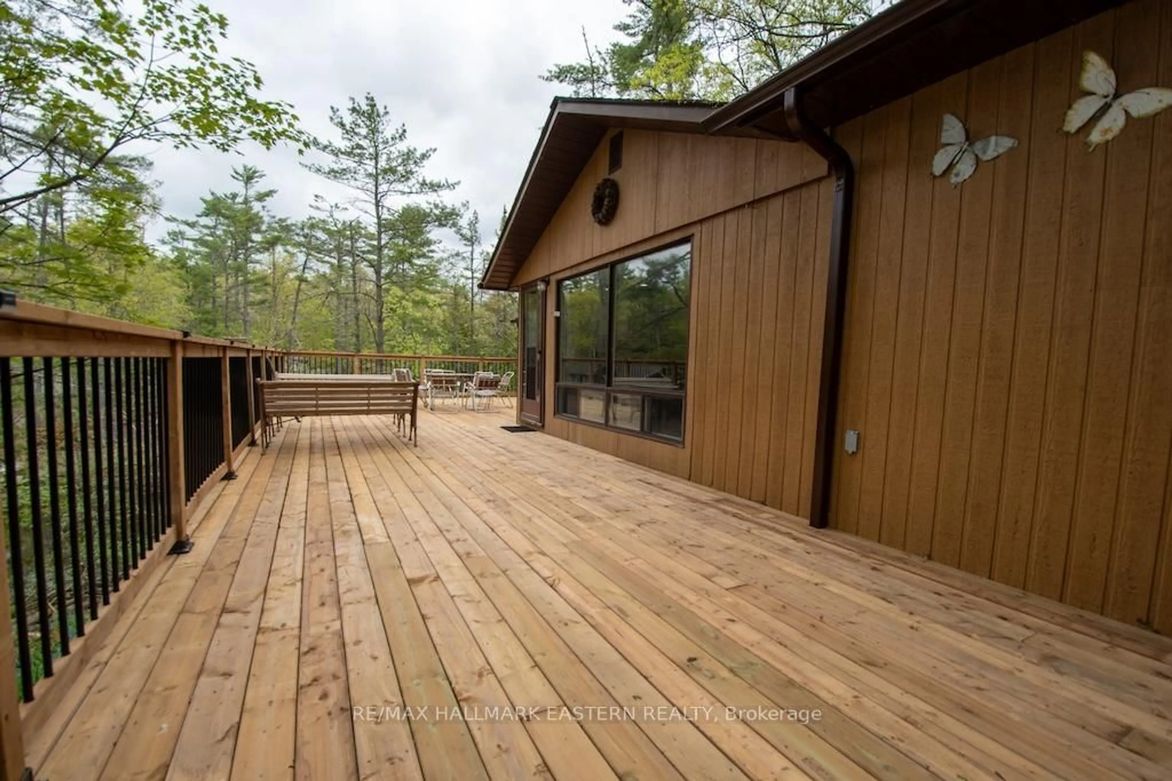 Patio, forest/trees view for 3566 Rock Crossway Lane, Selwyn Ontario K0L 2H0