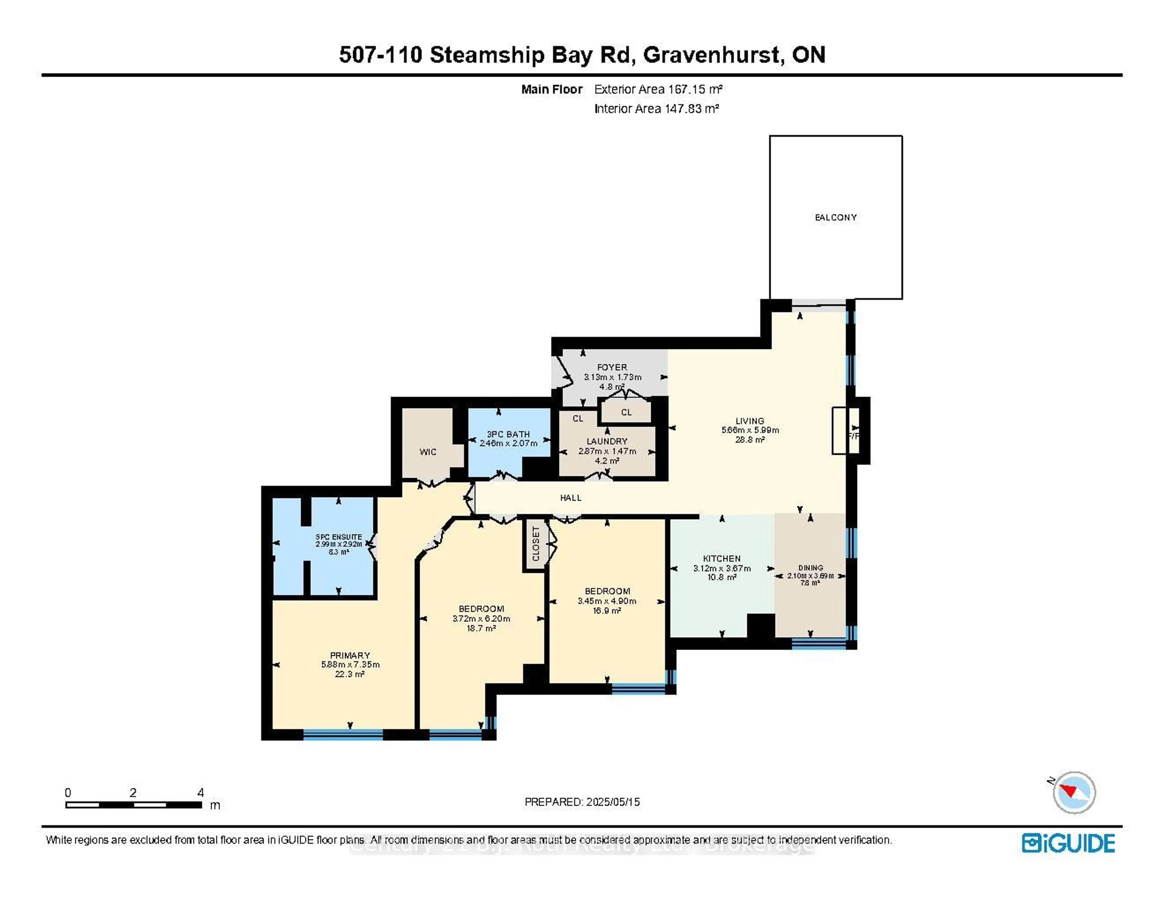 Floor plan for 110 Steamship Bay Rd #507, Gravenhurst Ontario P1P 1Z9