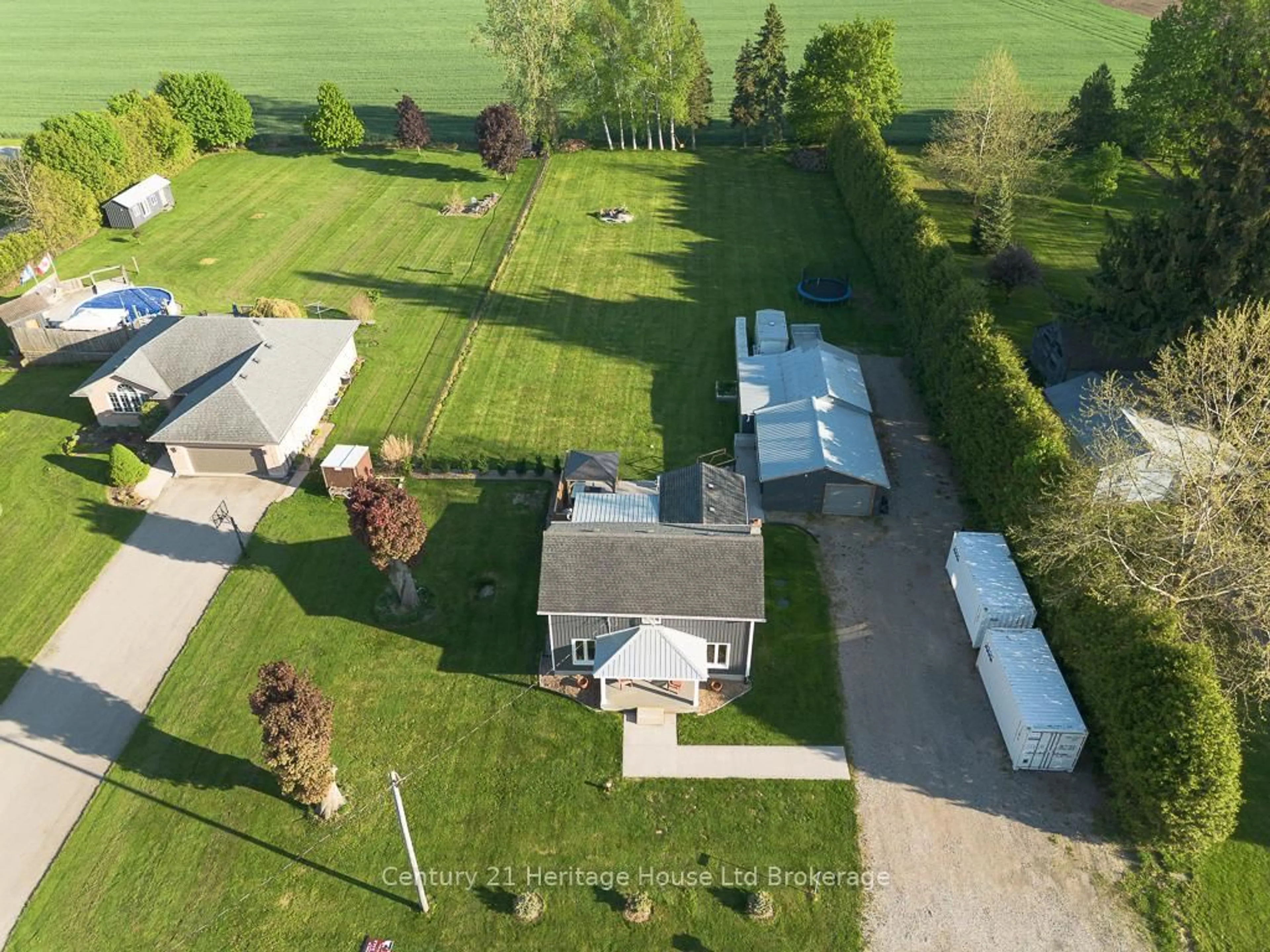 A pic from outside/outdoor area/front of a property/back of a property/a pic from drone, street for 163858 Brownsville Rd, South-West Oxford Ontario N0L 1C0