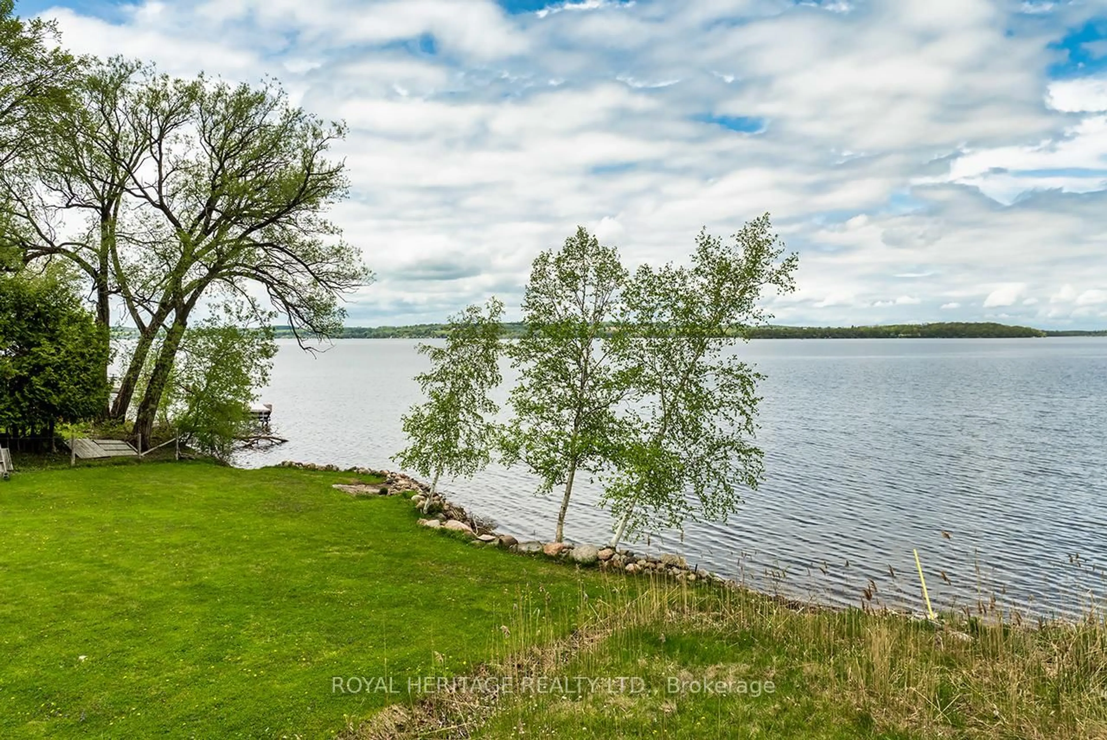 A pic from outside/outdoor area/front of a property/back of a property/a pic from drone, water/lake/river/ocean view for 5248 King Rd 325 Rd, Hamilton Township Ontario K0K 2E0