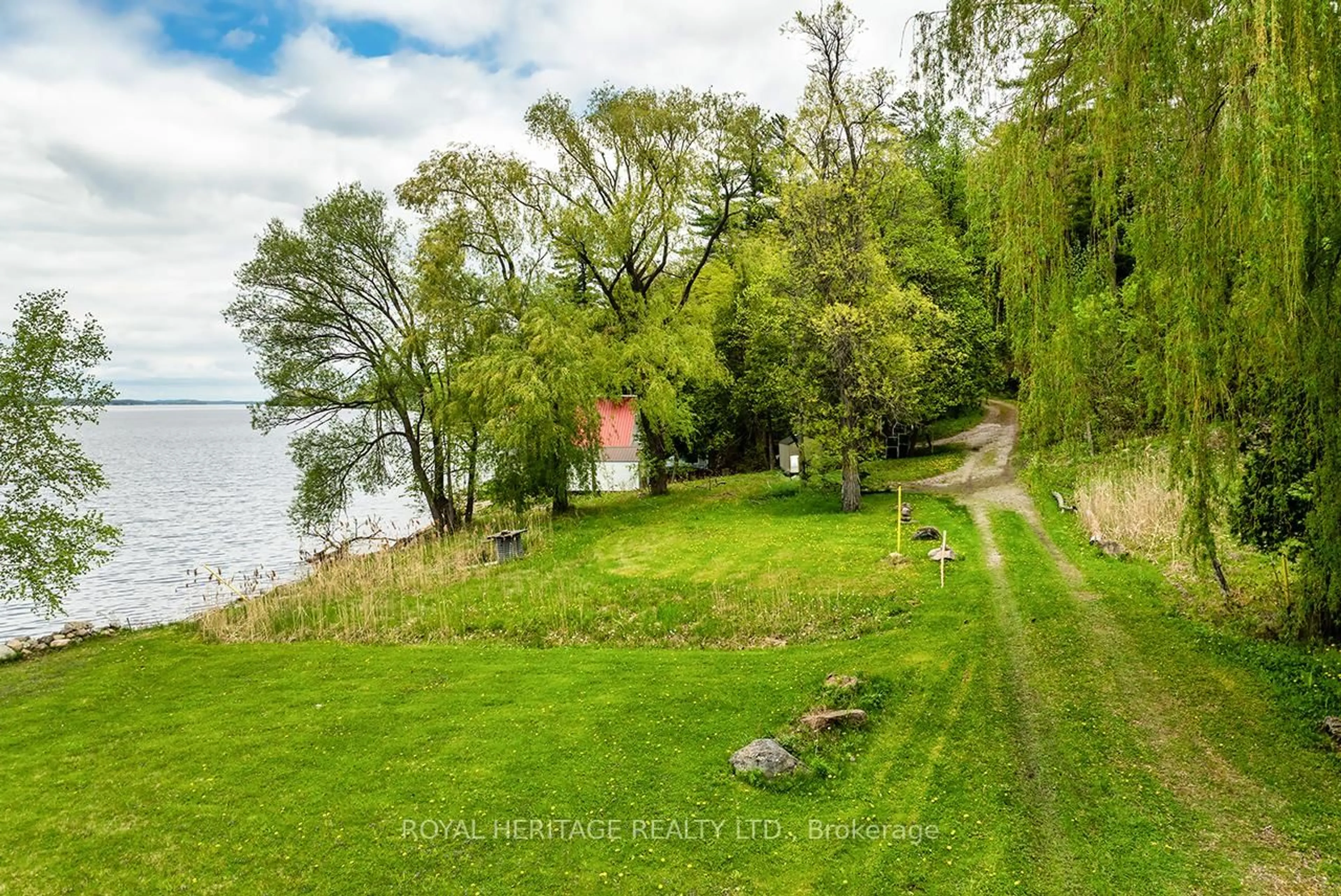 A pic from outside/outdoor area/front of a property/back of a property/a pic from drone, water/lake/river/ocean view for 5248 King Rd 325 Rd, Hamilton Township Ontario K0K 2E0