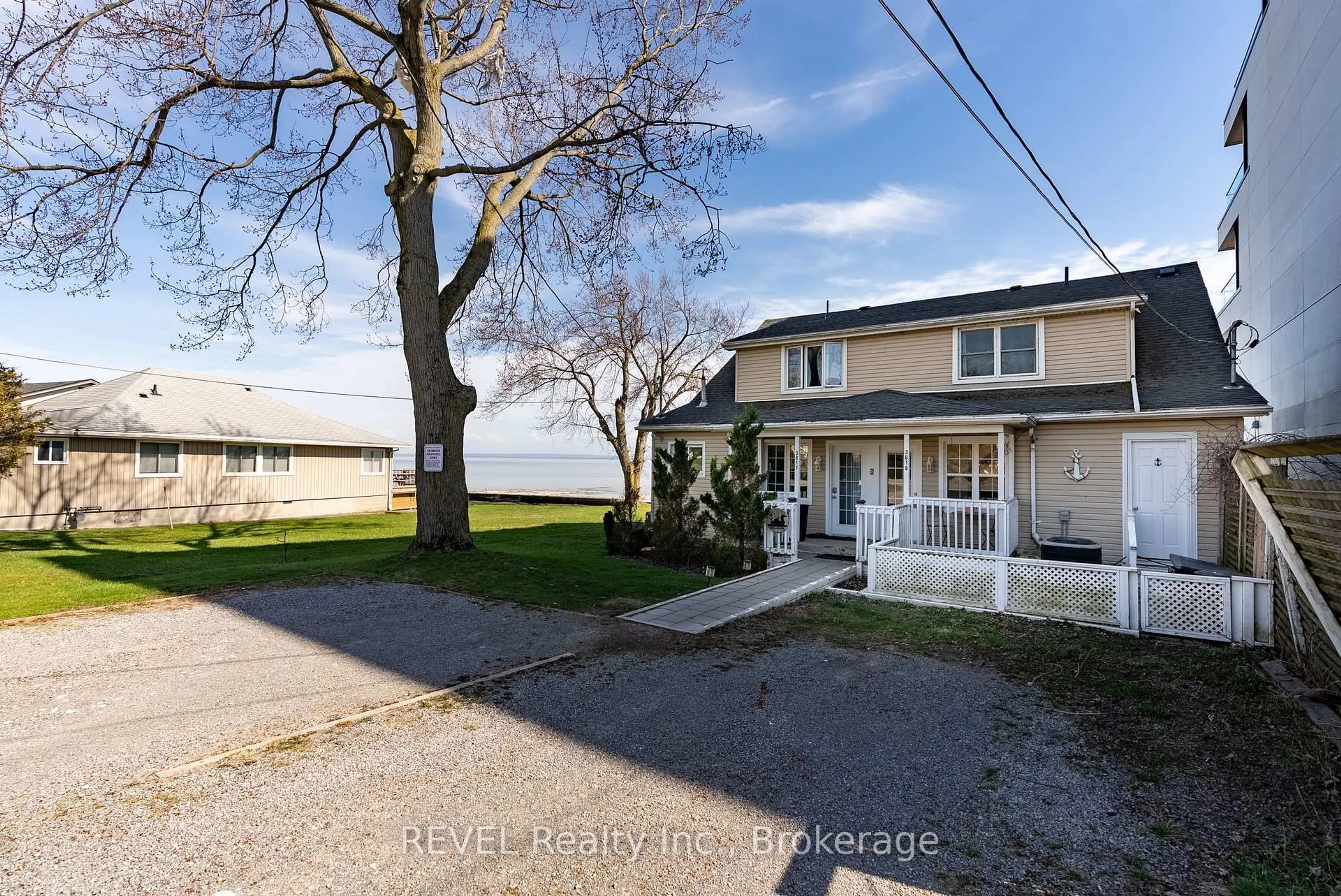 A pic from outside/outdoor area/front of a property/back of a property/a pic from drone, water/lake/river/ocean view for 3819 Terrace Lane, Fort Erie Ontario L0S 1B0