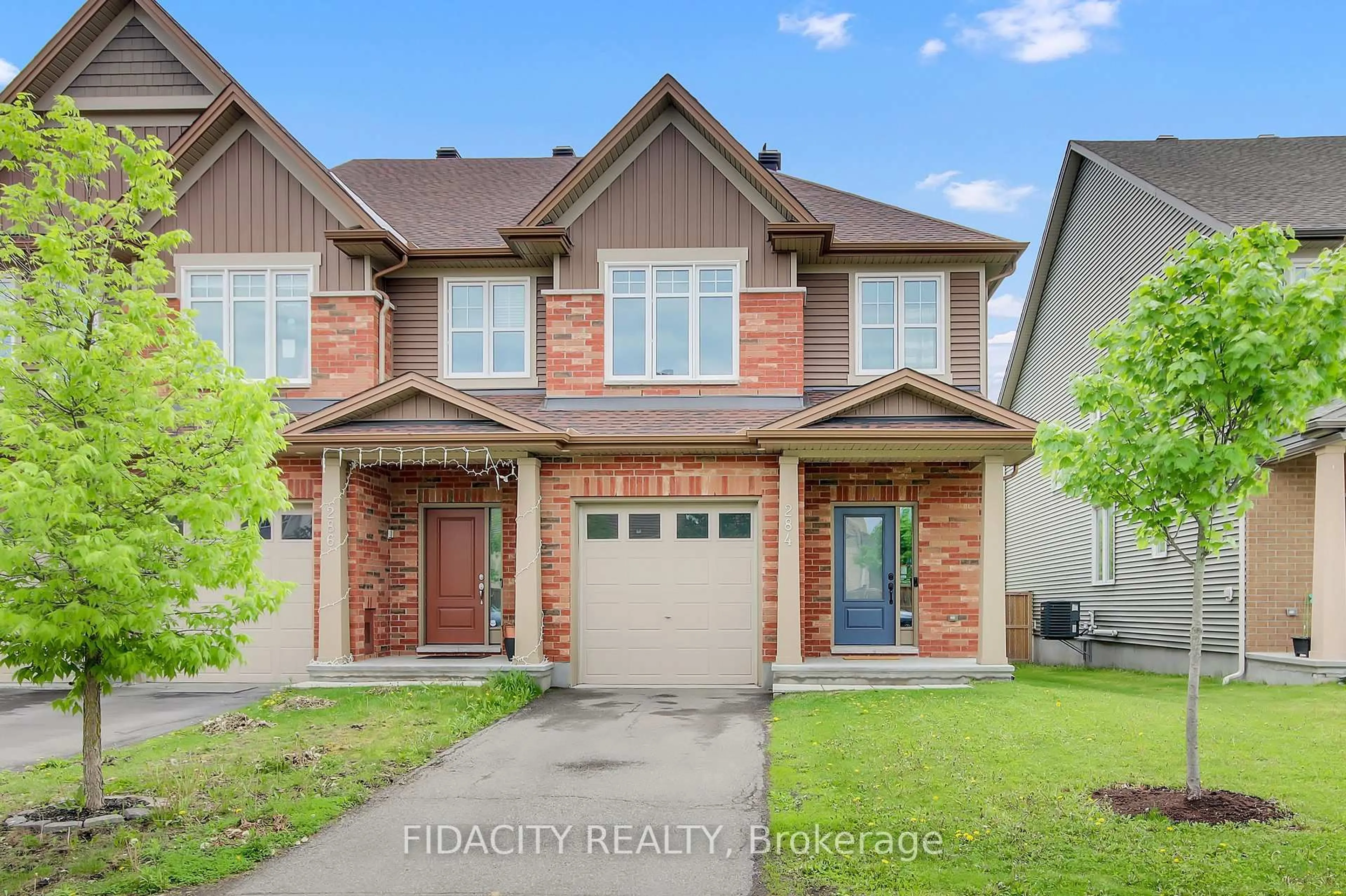 Home with brick exterior material, street for 284 Wood Acres Grve, Ottawa Ontario K1T 0B3