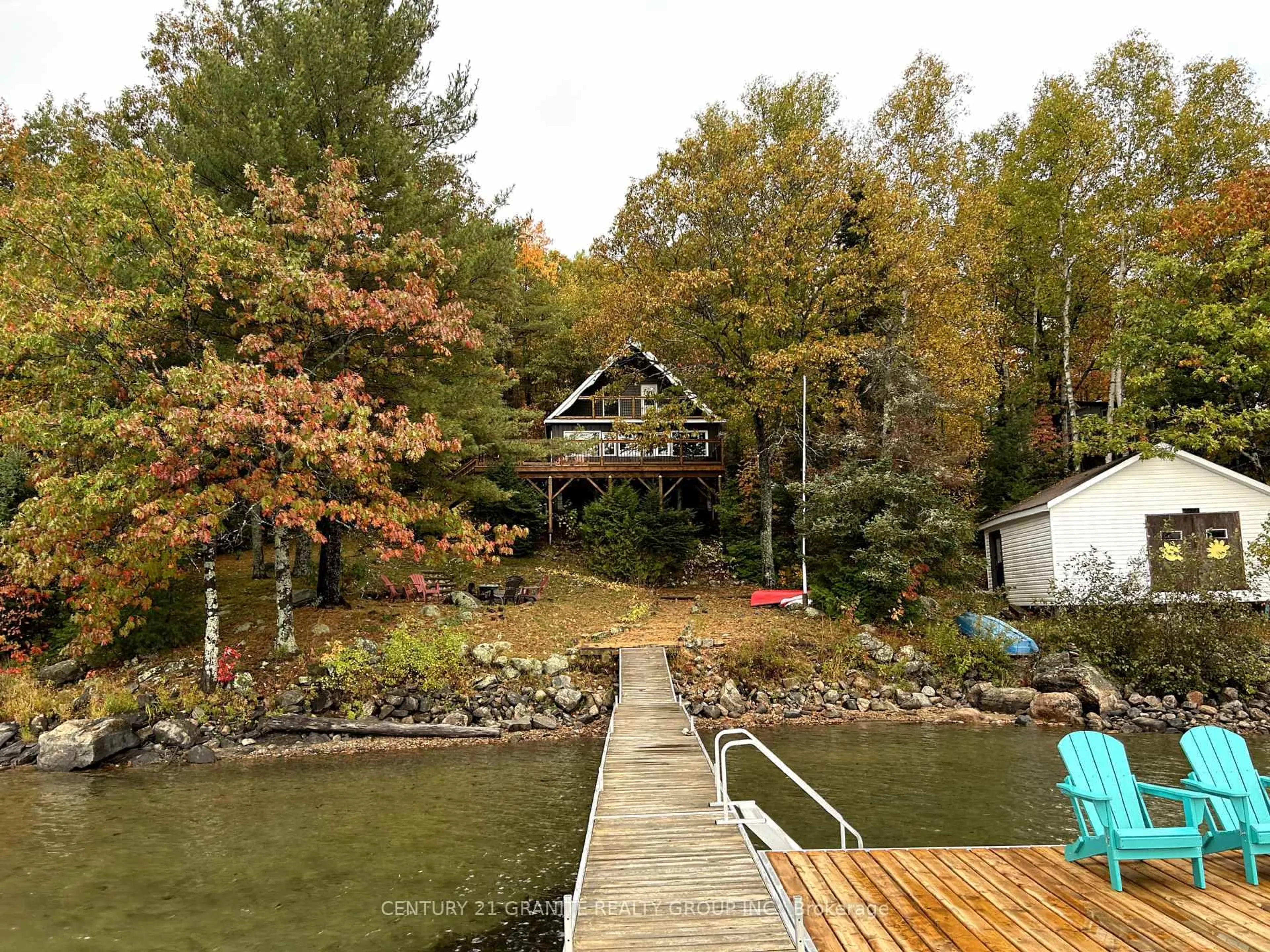 Patio, water/lake/river/ocean view for 42 Harriets Point Rd, Maple Leaf Ontario K0L 2R0